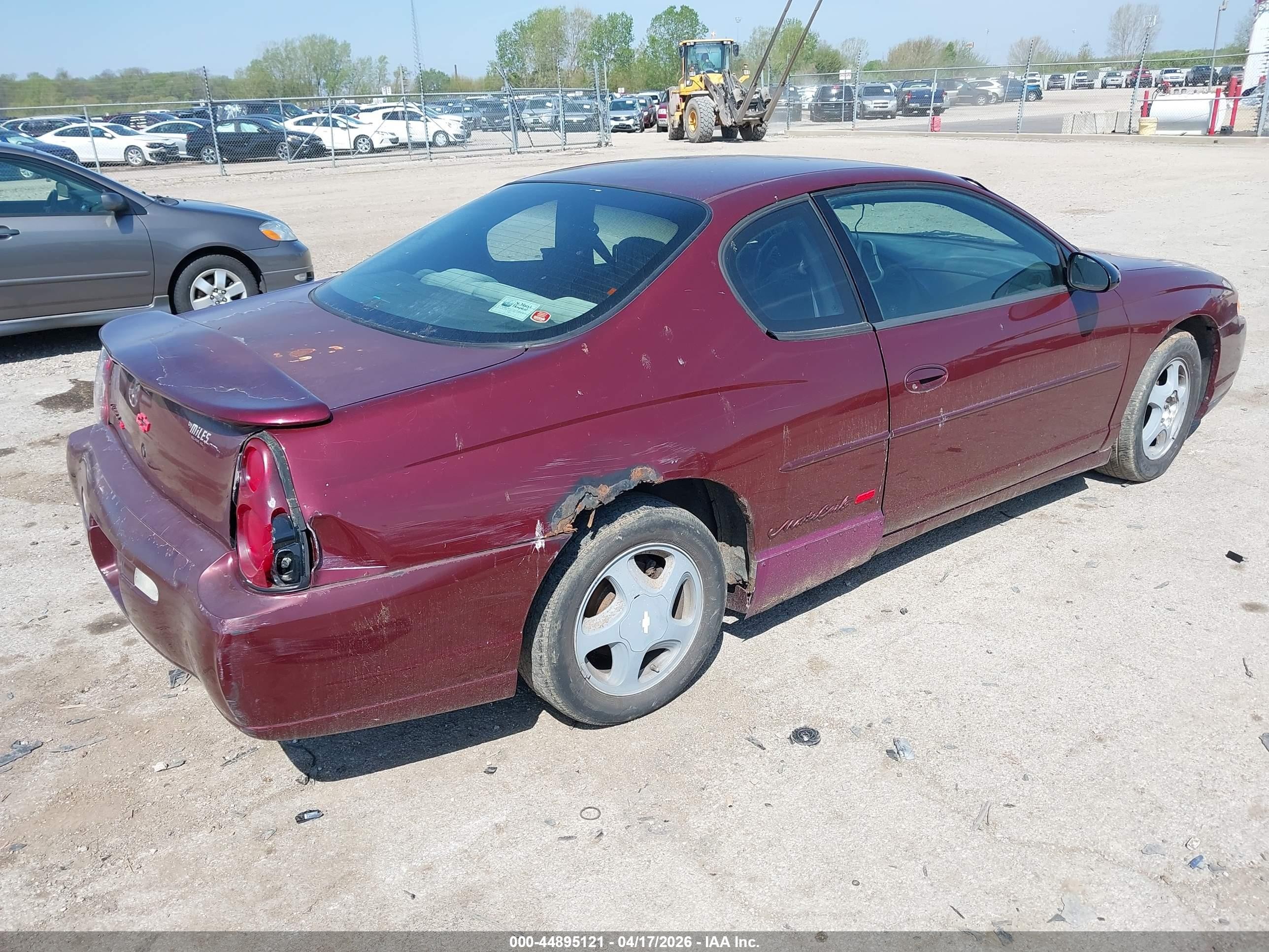 2000 Chevrolet Monte Carlo Ss Темно-бордовый vin: 2G1WX12K7Y9305242