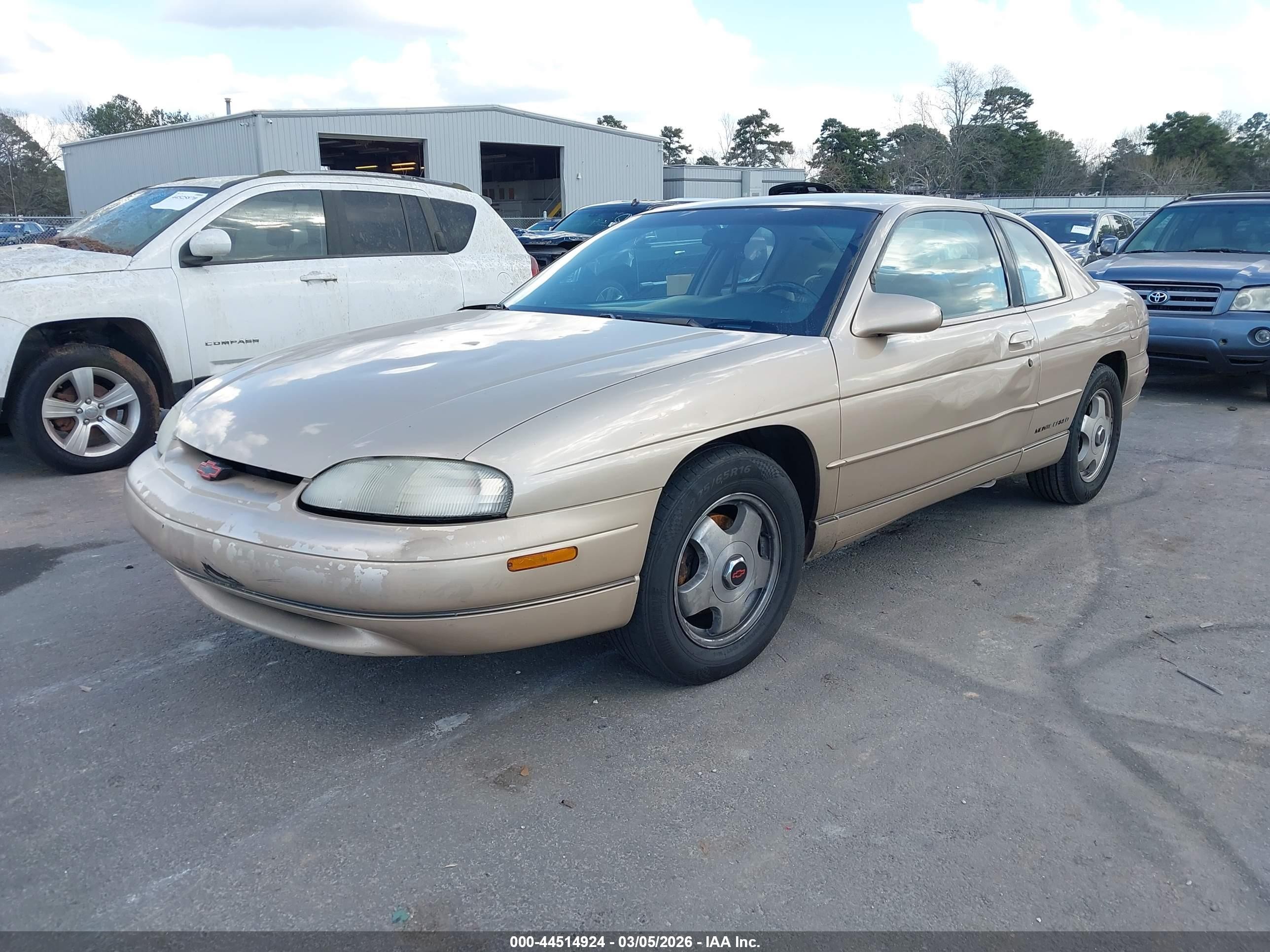 1999 Chevrolet Monte Carlo Z34 Gold vin: 2G1WX12K8X9236141