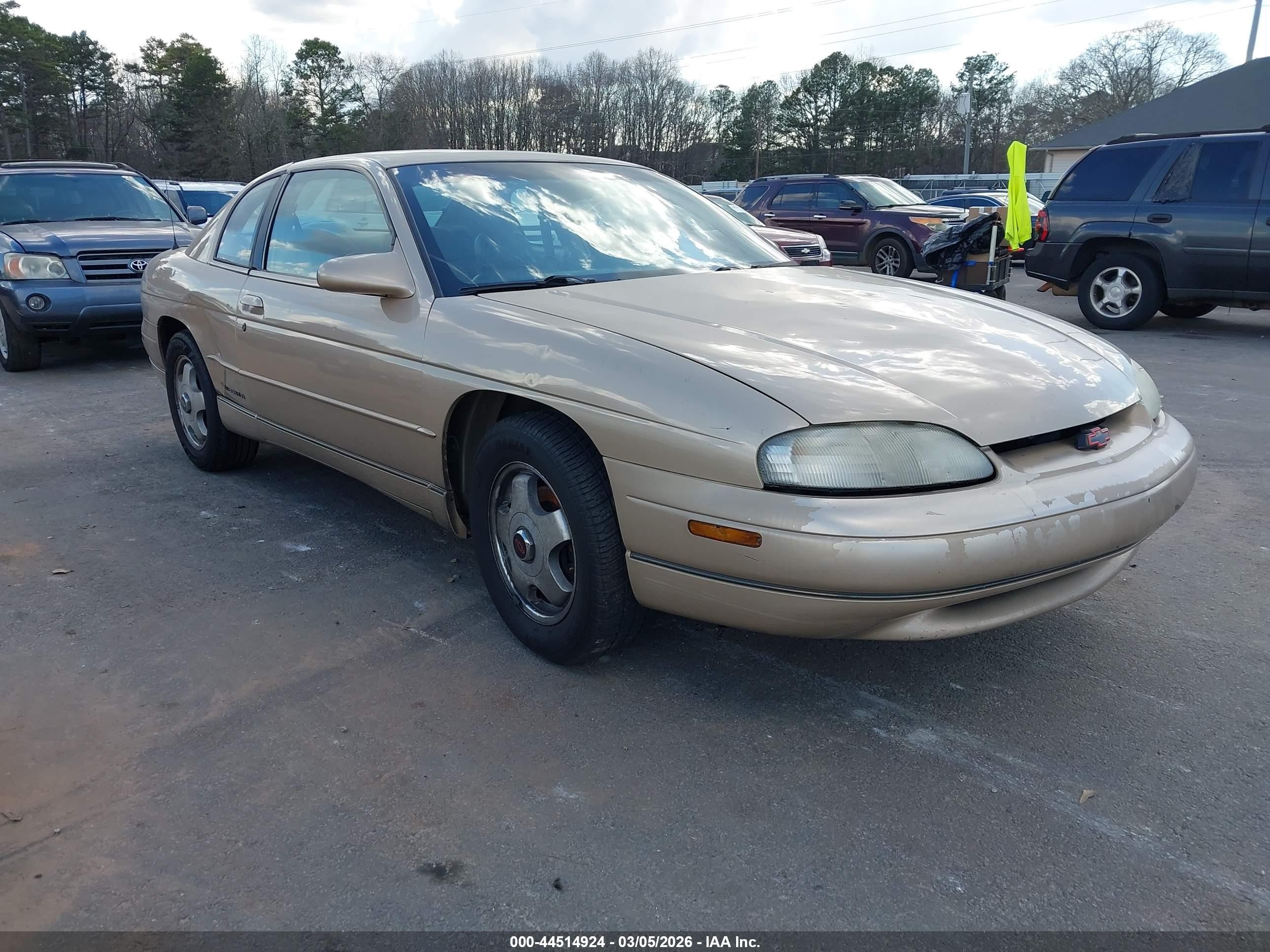 1999 Chevrolet Monte Carlo Z34 Gold vin: 2G1WX12K8X9236141
