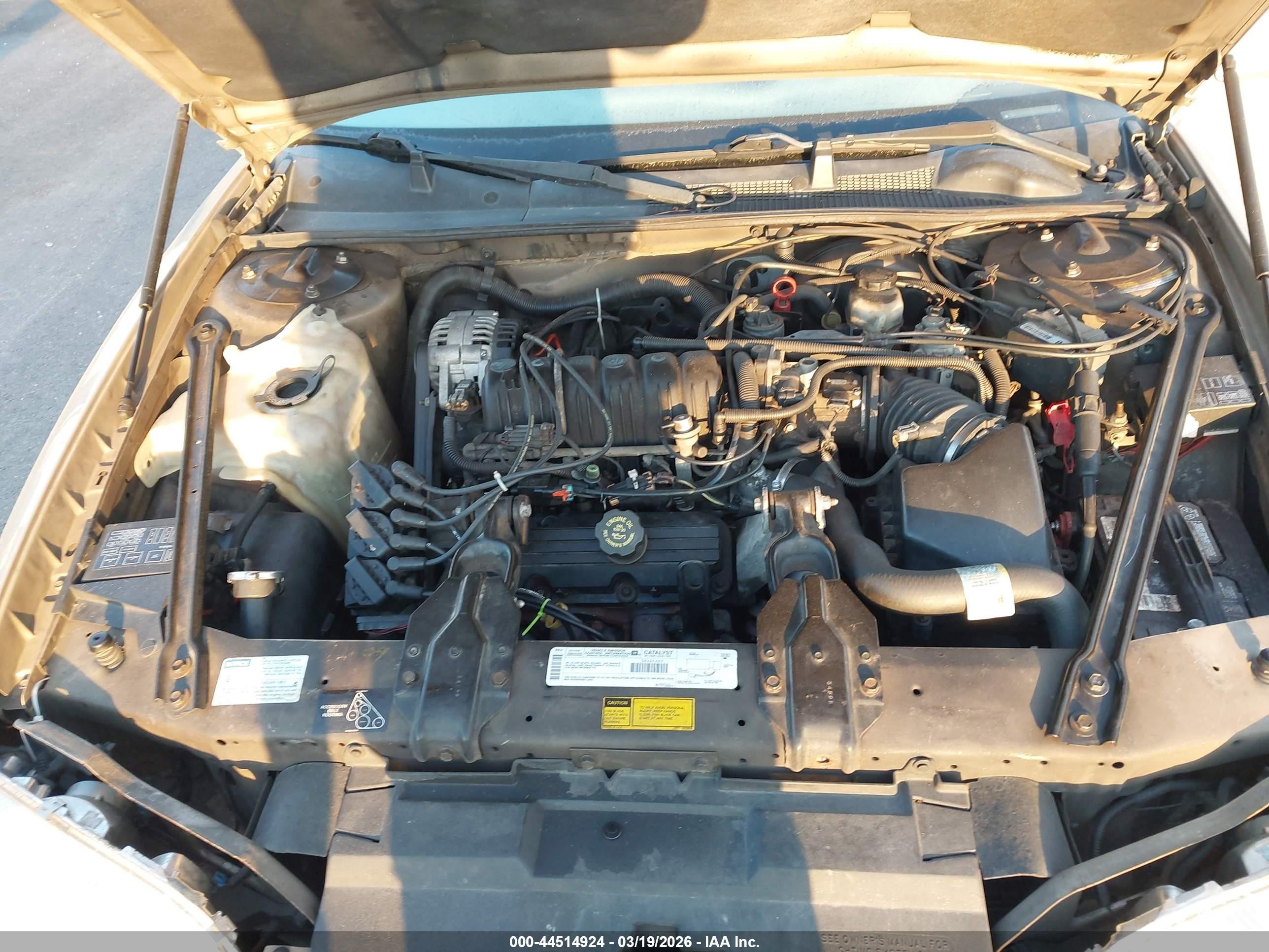 1999 Chevrolet Monte Carlo Z34 Gold vin: 2G1WX12K8X9236141