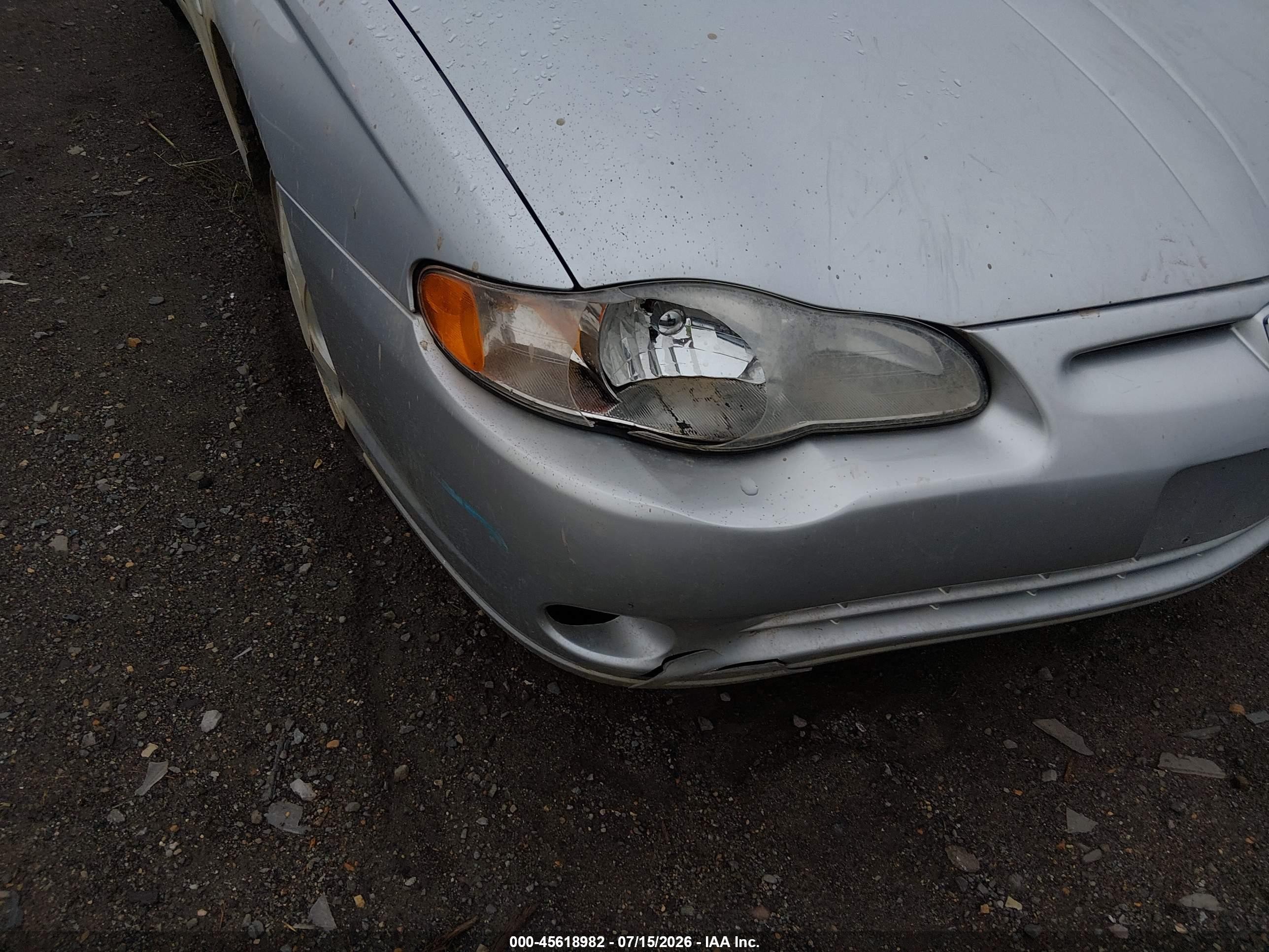 2000 Chevrolet Monte Carlo Ss Silver vin: 2G1WX12K8Y9174032