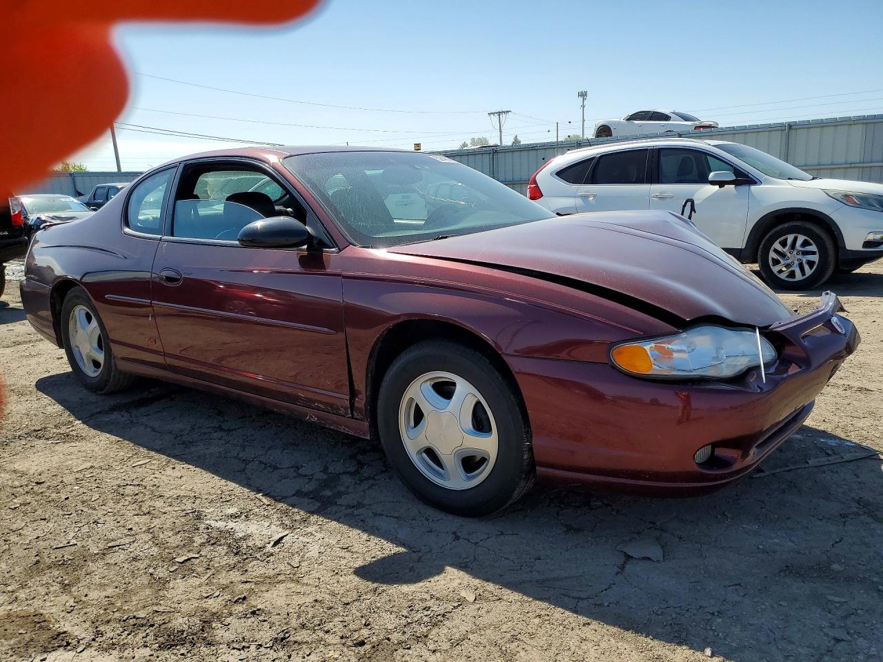 2000 Chevrolet Monte Carlo Ss Бордовый vin: 2G1WX12K8Y9351887
