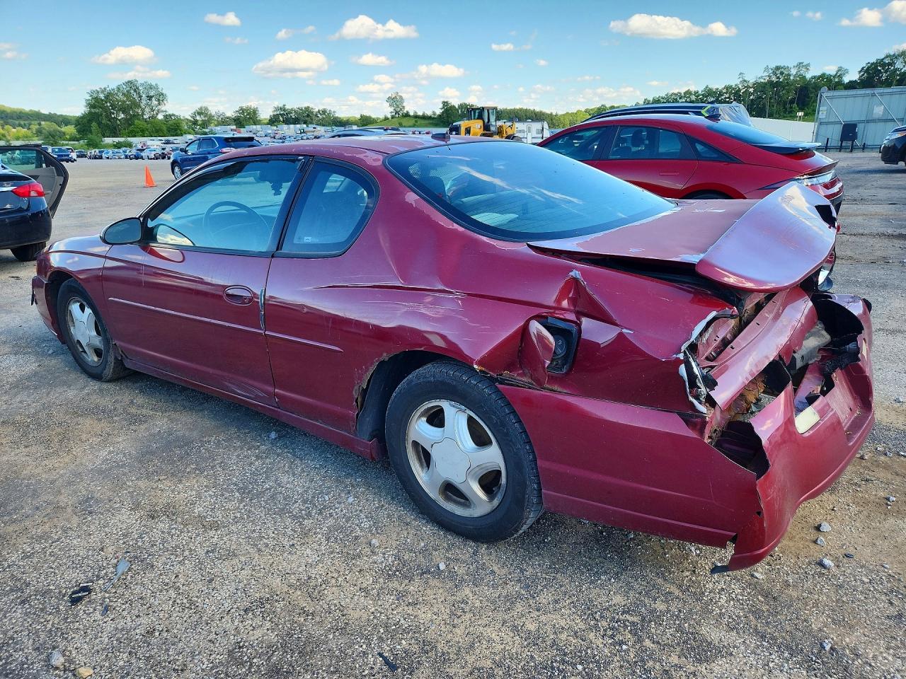 2005 Chevrolet Monte Carlo Lt Burgundy vin: 2G1WX12K959263457