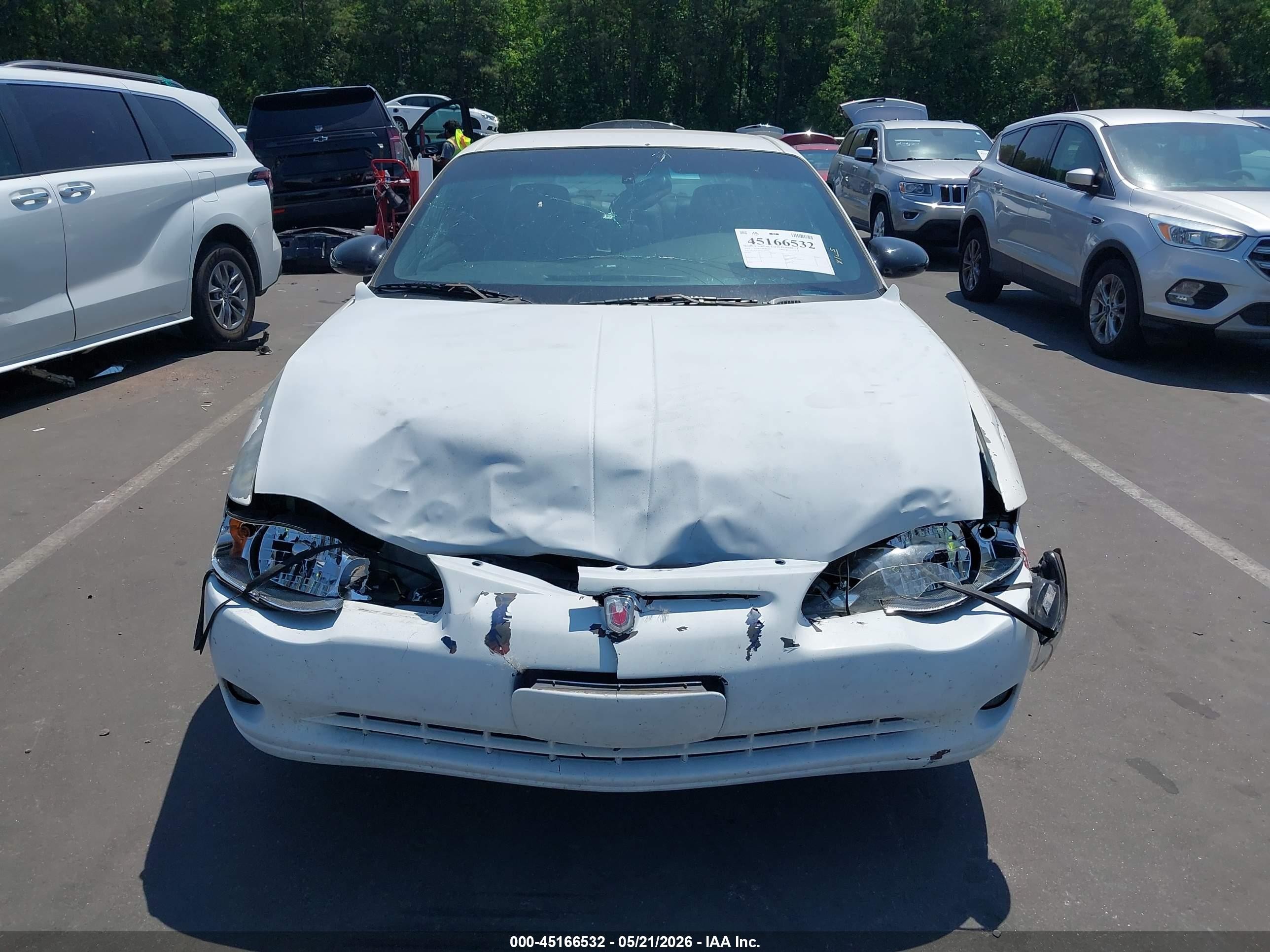 2003 Chevrolet Monte Carlo Ss Белый vin: 2G1WX12KX39430762