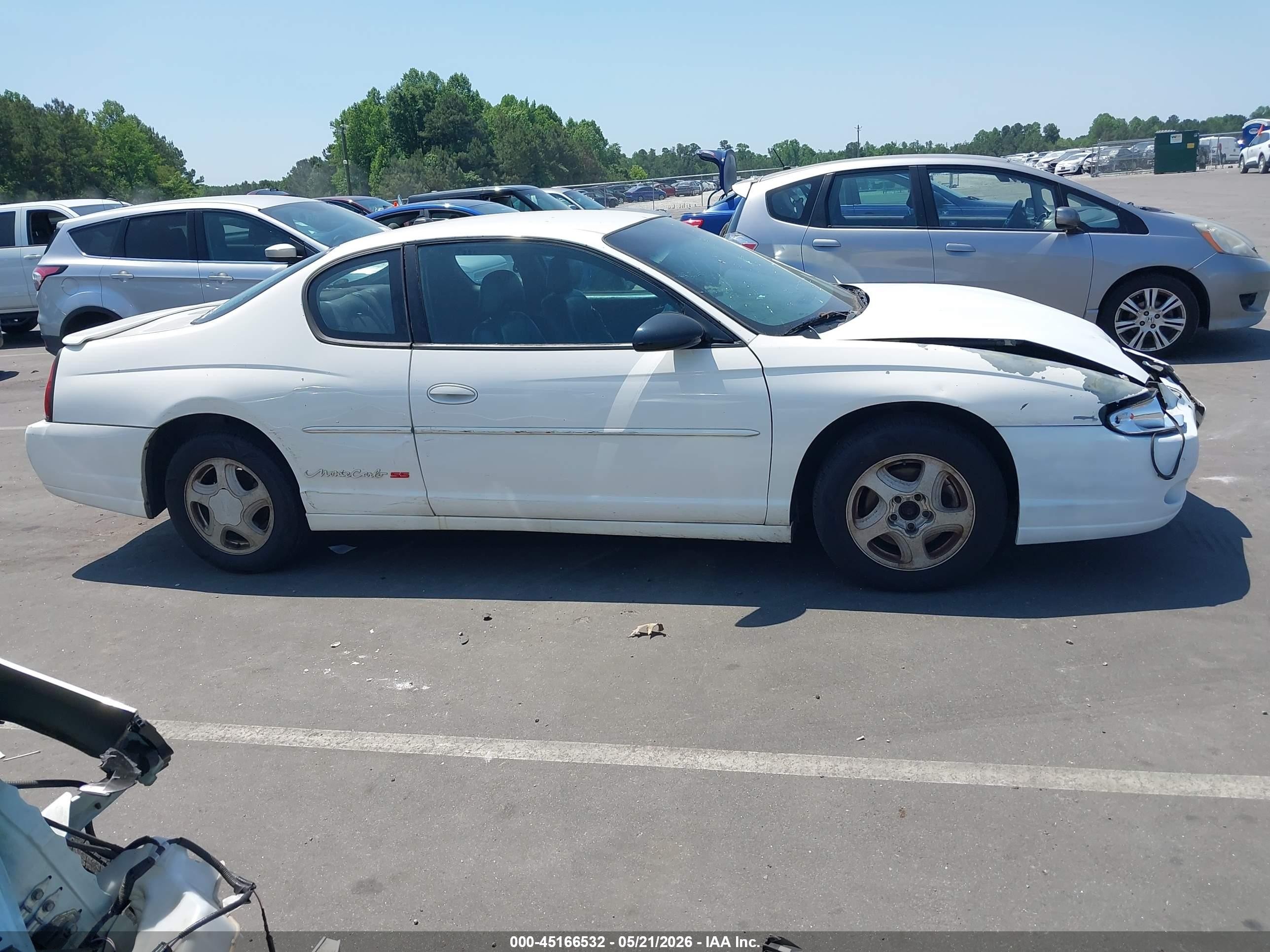 2003 Chevrolet Monte Carlo Ss Белый vin: 2G1WX12KX39430762