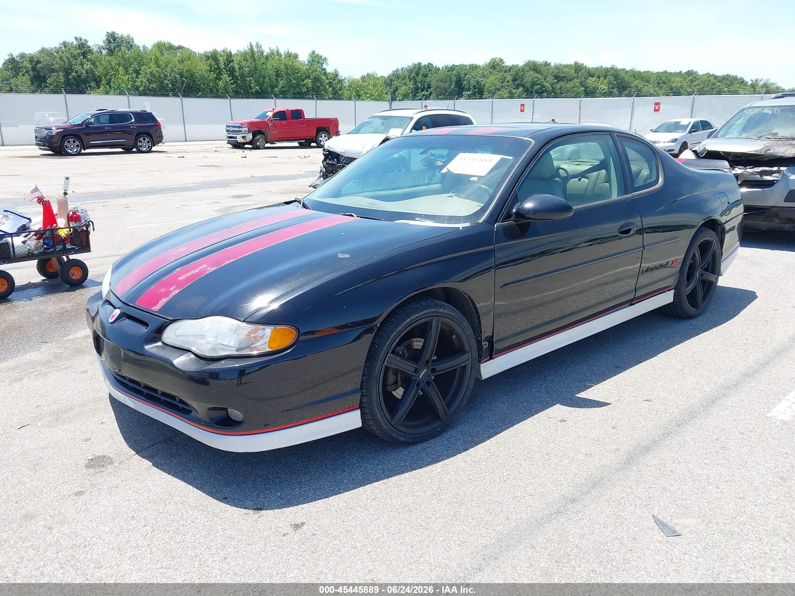 2003 Chevrolet Monte Carlo Ss Черный vin: 2G1WX12KX39446086