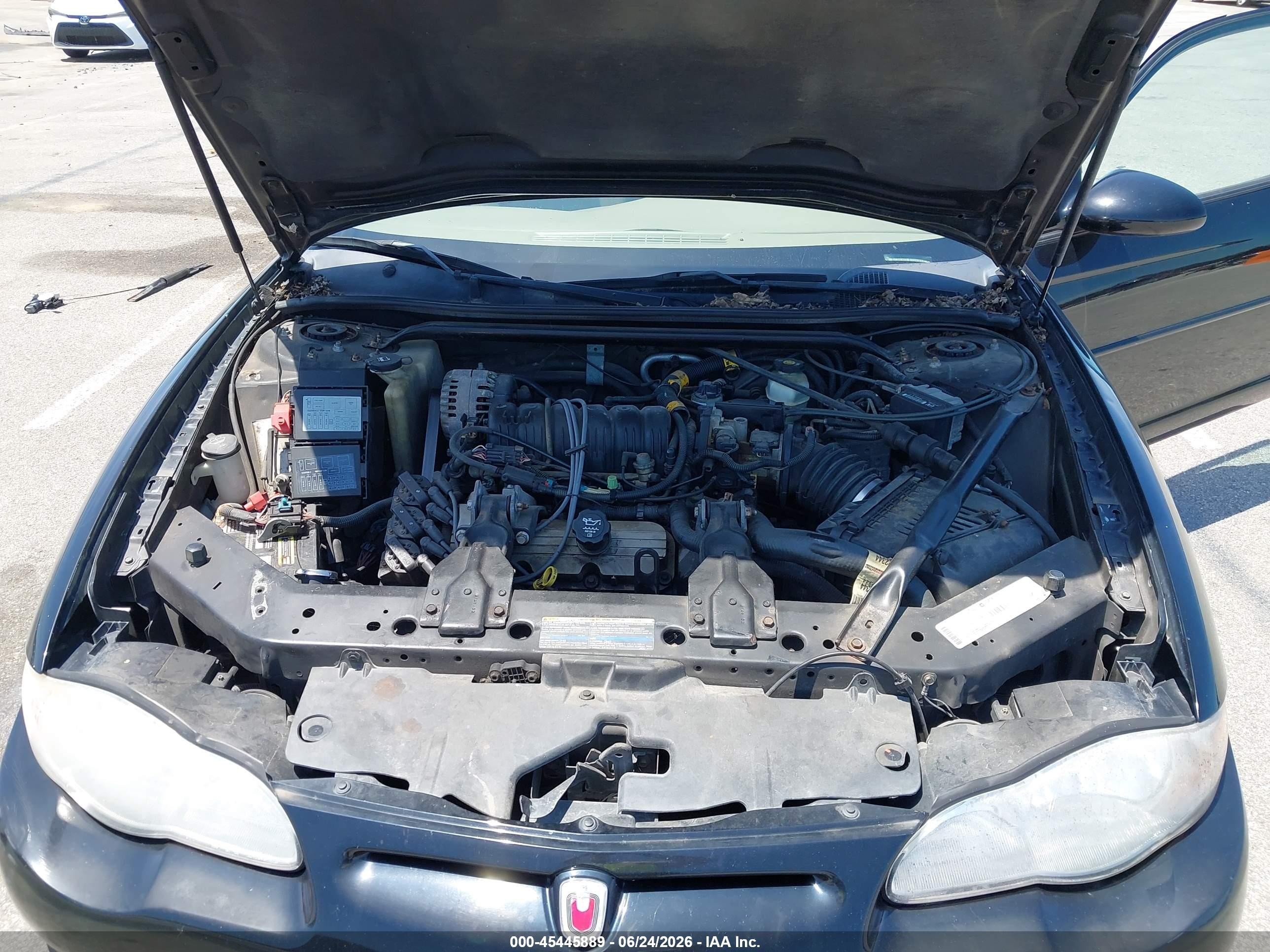 2003 Chevrolet Monte Carlo Ss Черный vin: 2G1WX12KX39446086