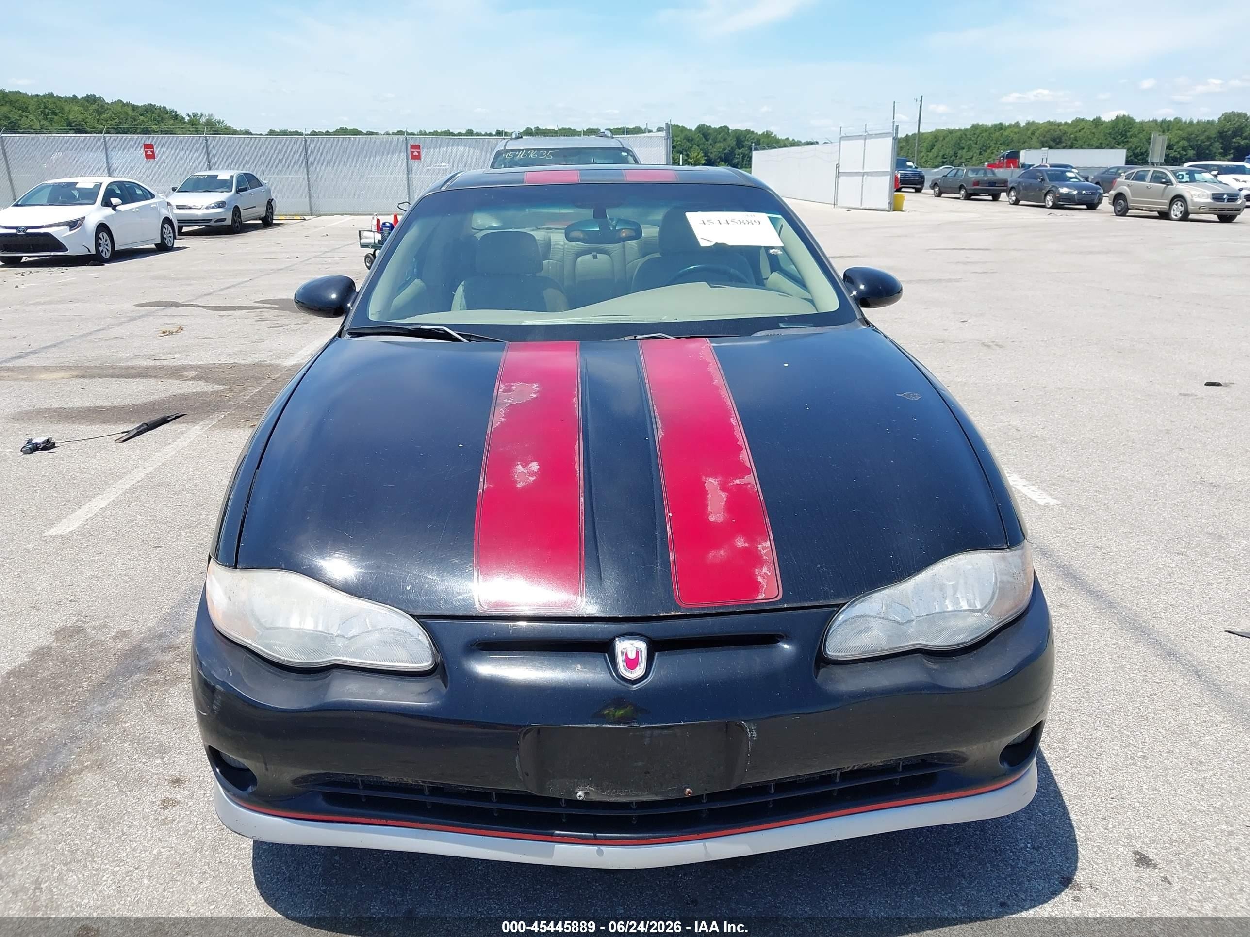 2003 Chevrolet Monte Carlo Ss Черный vin: 2G1WX12KX39446086