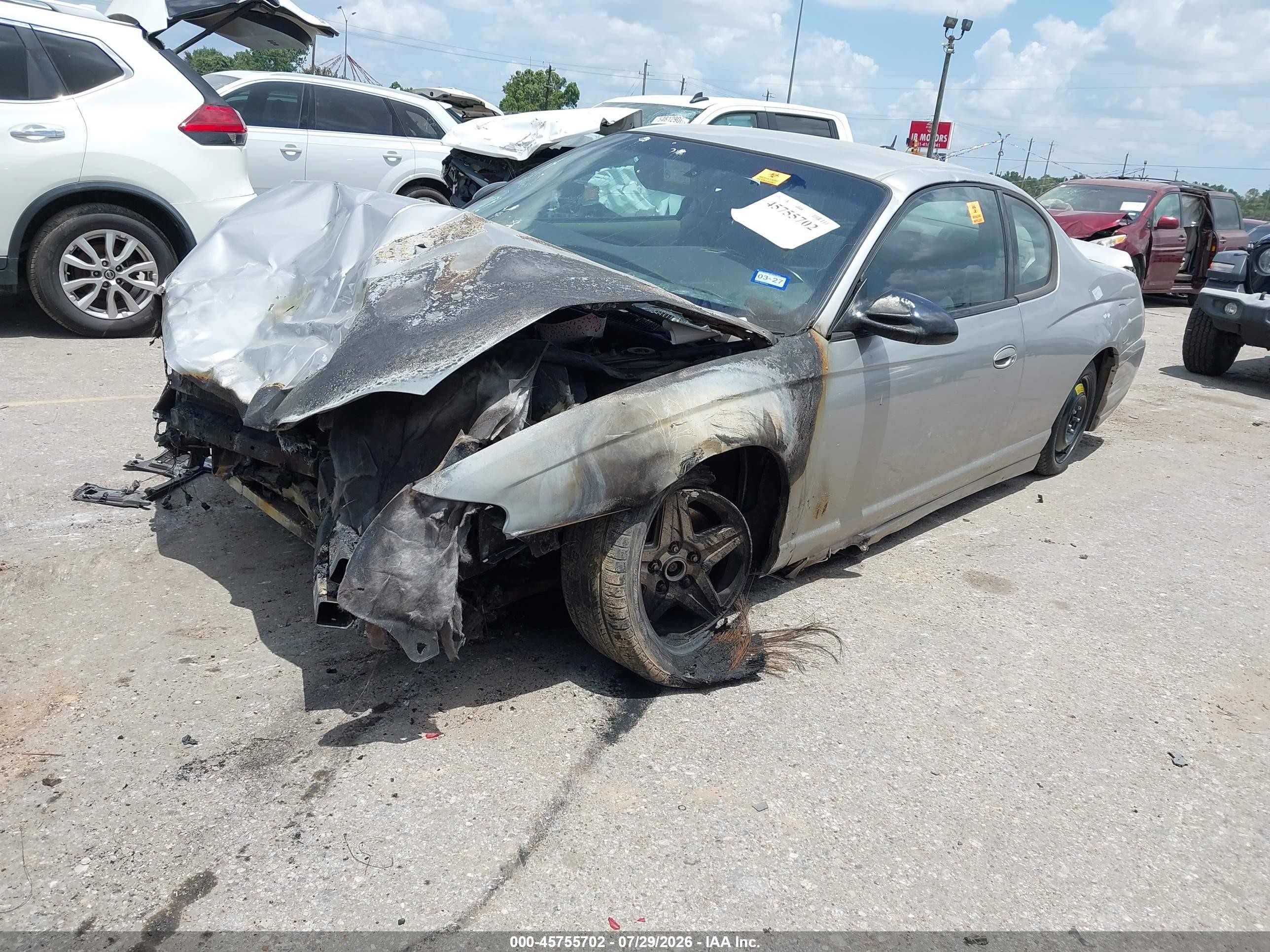 2005 Chevrolet Monte Carlo Lt Silver vin: 2G1WX12KX59195508