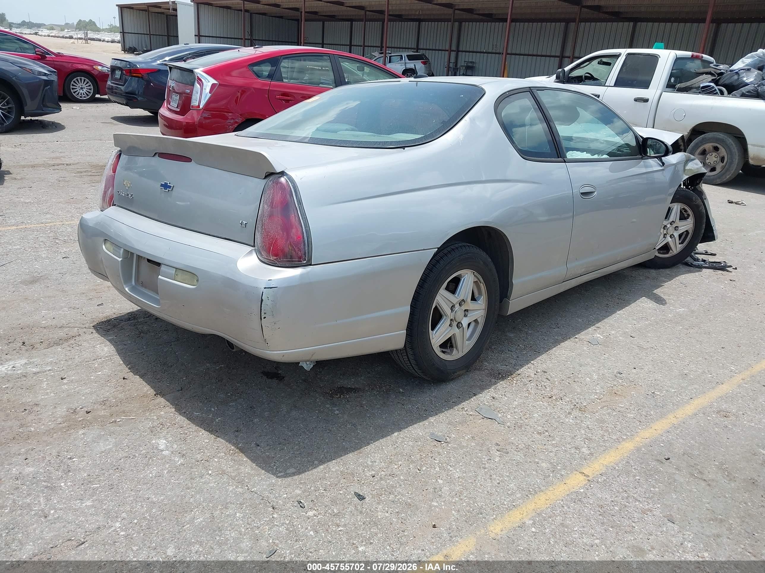 2005 Chevrolet Monte Carlo Lt Silver vin: 2G1WX12KX59195508