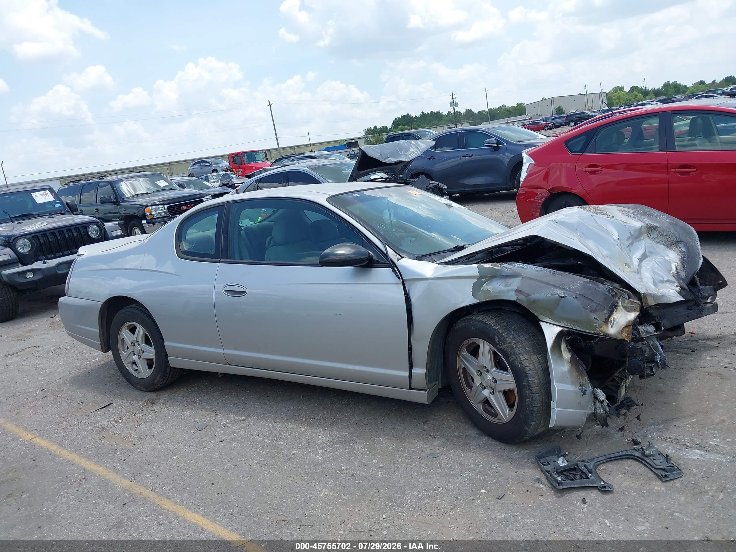 2005 Chevrolet Monte Carlo Lt Silver vin: 2G1WX12KX59195508