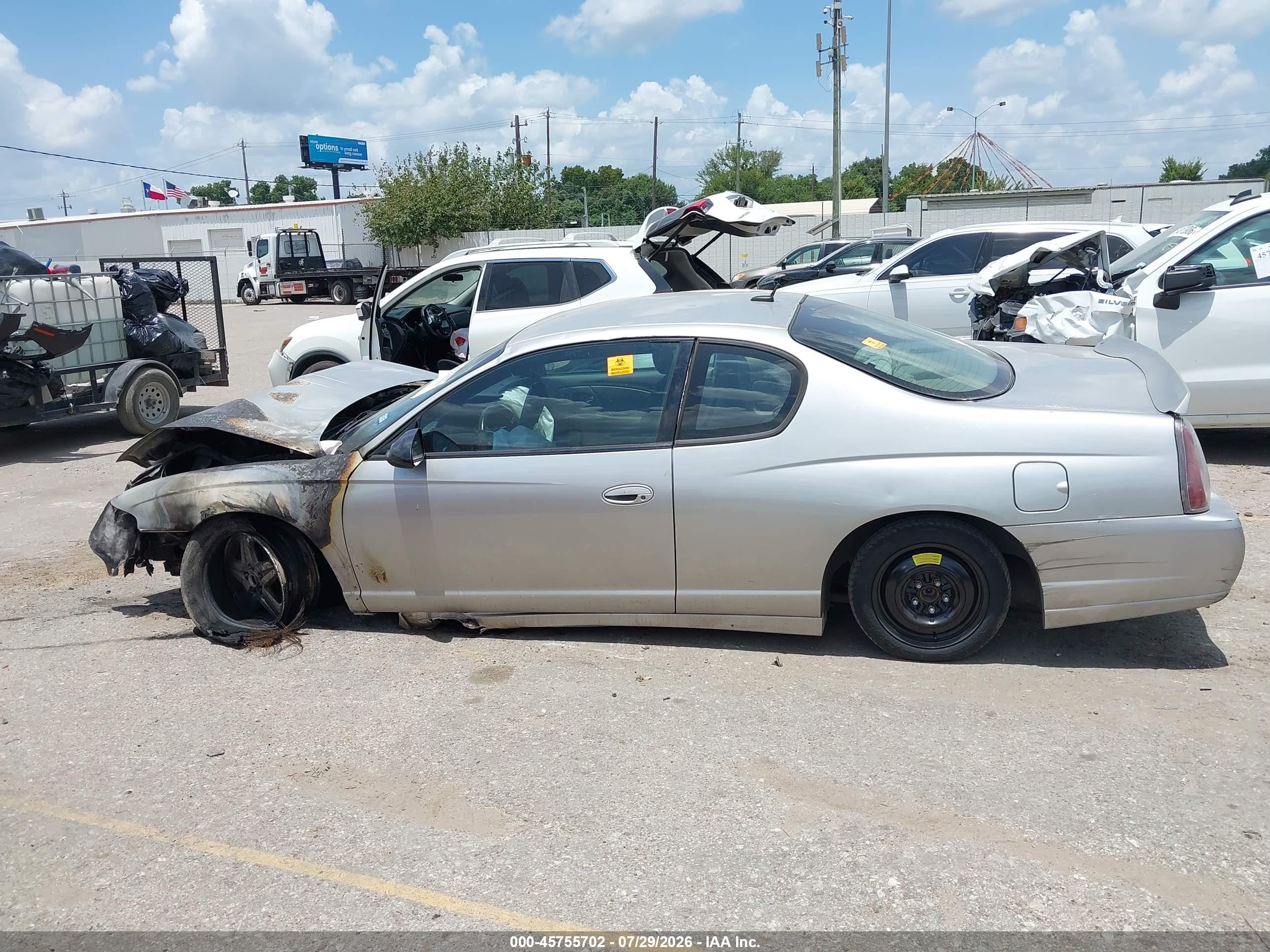 2005 Chevrolet Monte Carlo Lt Silver vin: 2G1WX12KX59195508