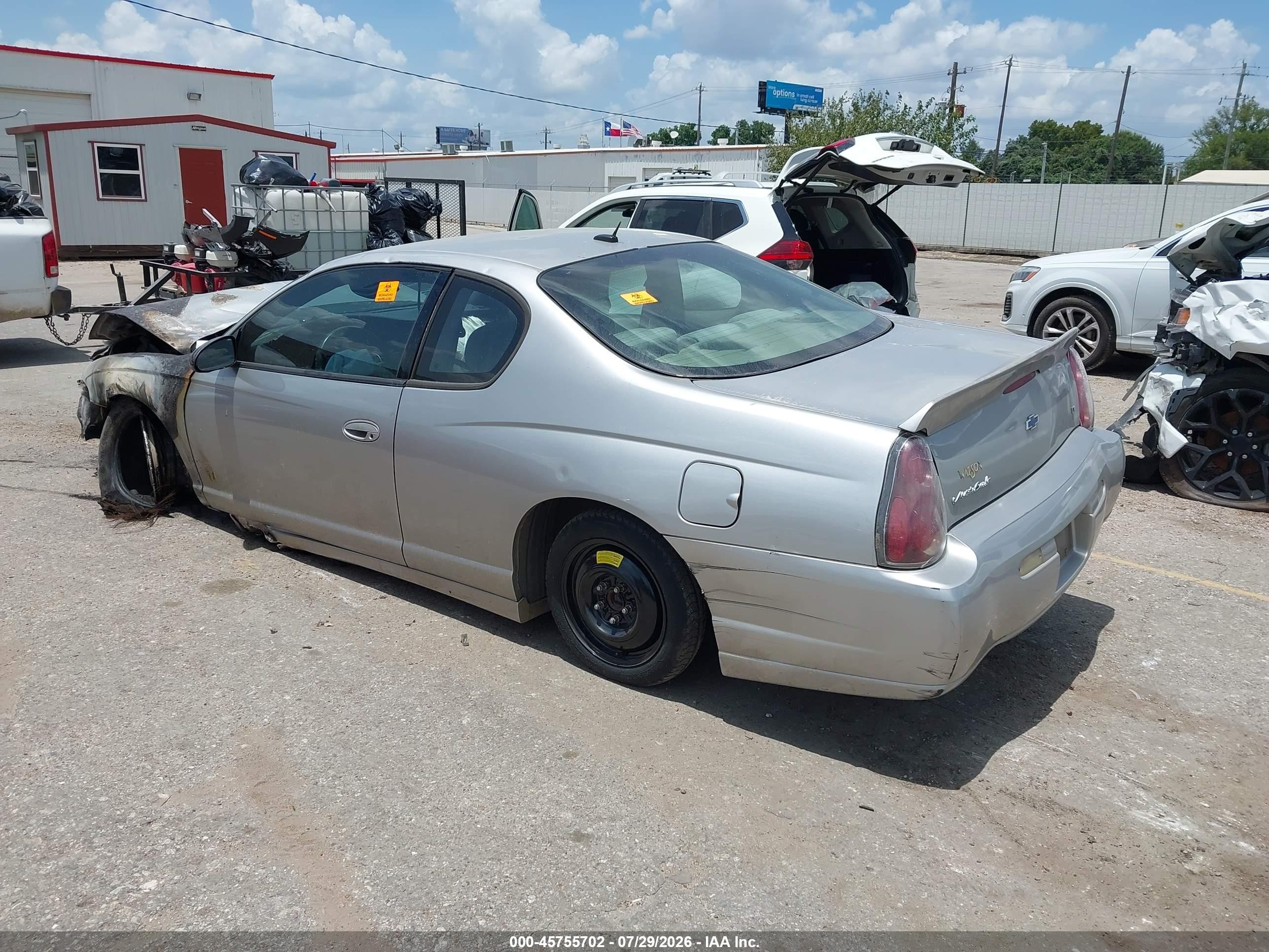 2005 Chevrolet Monte Carlo Lt Silver vin: 2G1WX12KX59195508