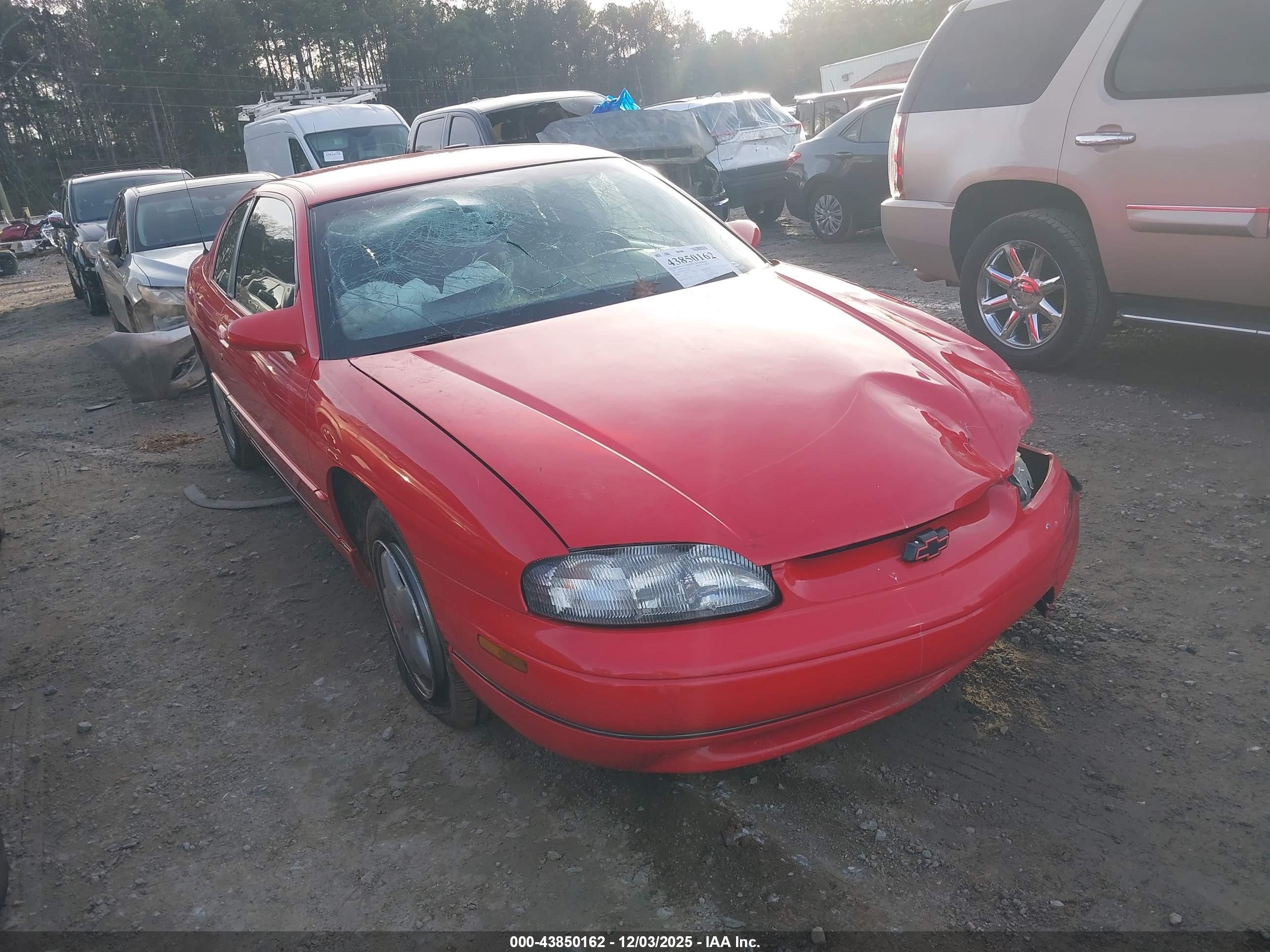 1995 Chevrolet Monte Carlo Z34 Red vin: 2G1WX12X2S9324414