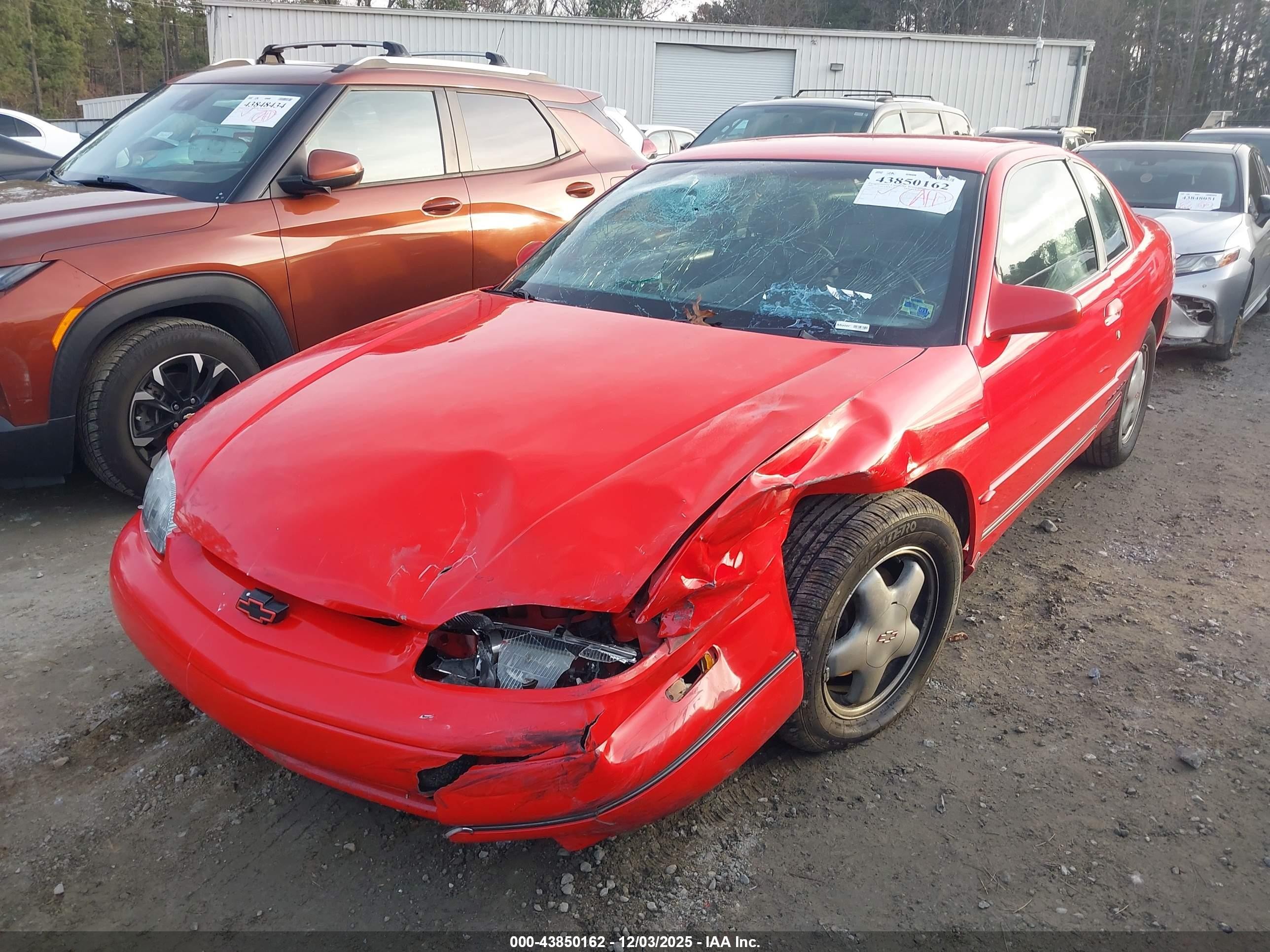 1995 Chevrolet Monte Carlo Z34 Red vin: 2G1WX12X2S9324414