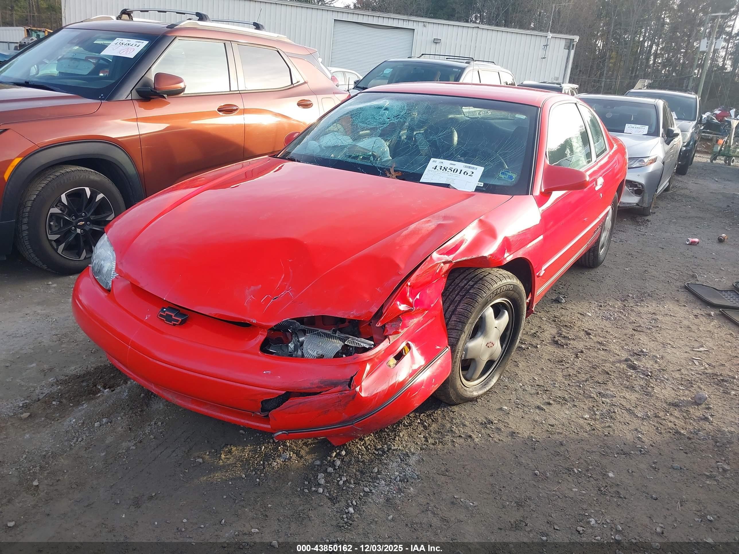 1995 Chevrolet Monte Carlo Z34 Red vin: 2G1WX12X2S9324414