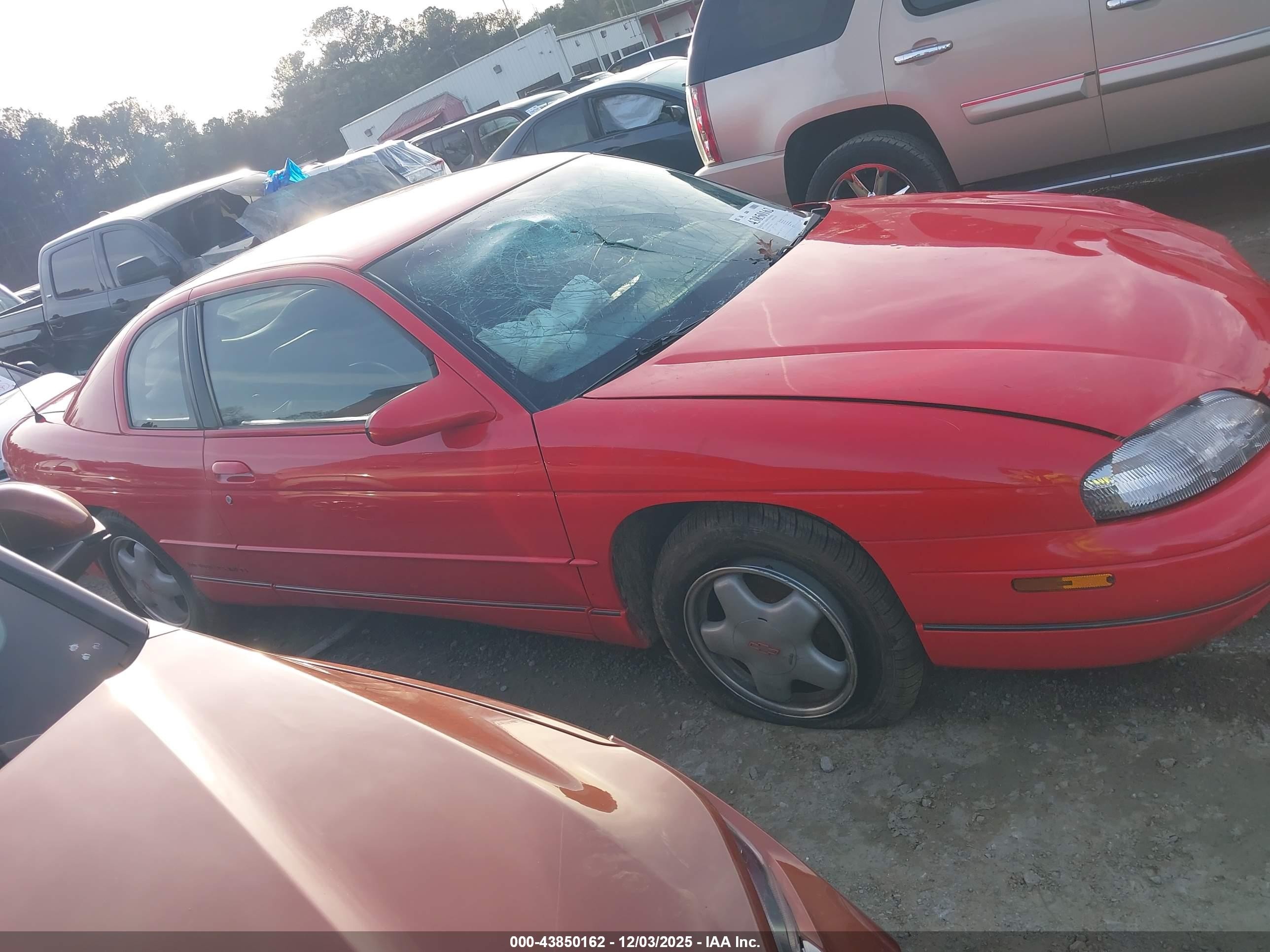 1995 Chevrolet Monte Carlo Z34 Red vin: 2G1WX12X2S9324414