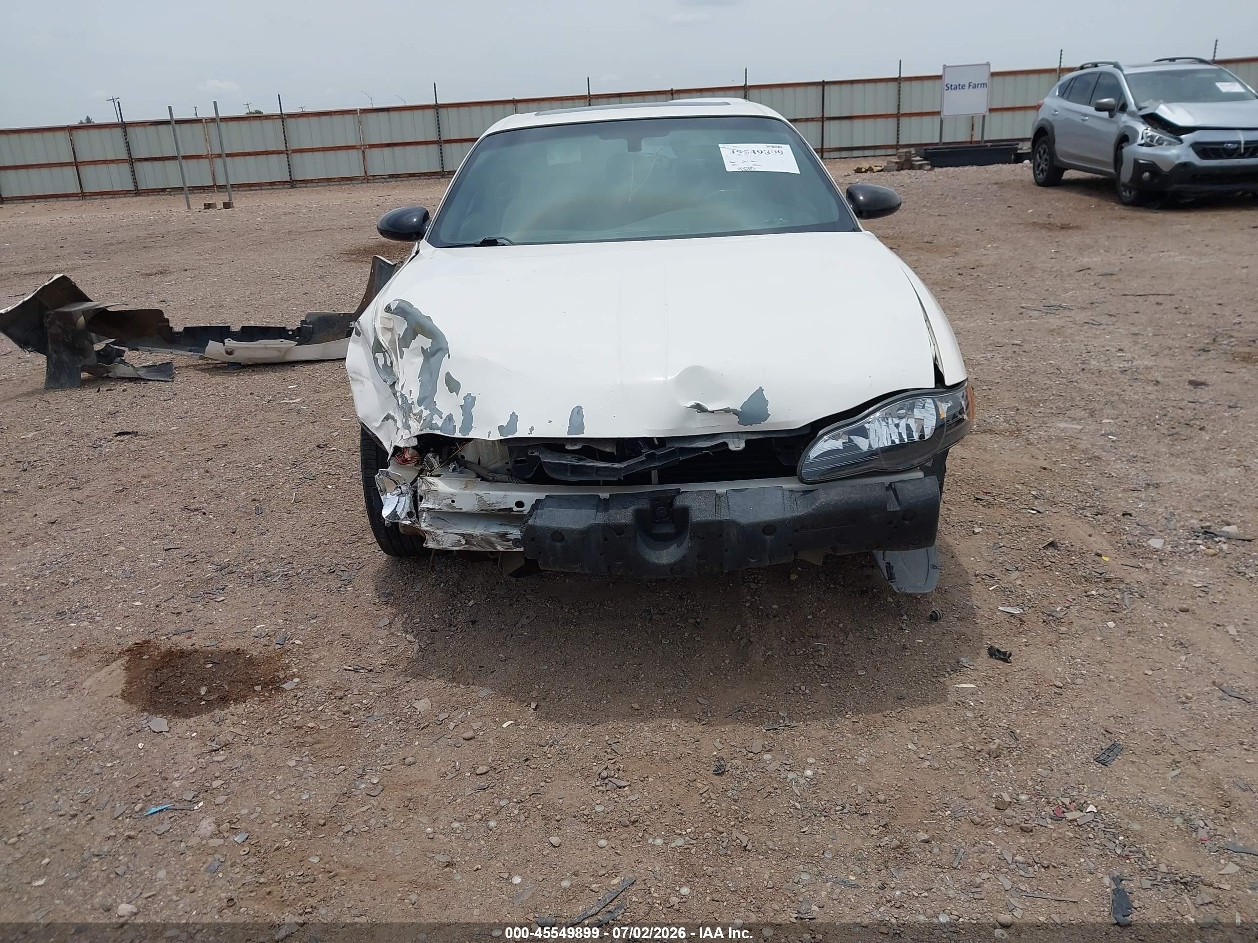 2002 Chevrolet Monte Carlo Ss White vin: 2G1WX15K029299111