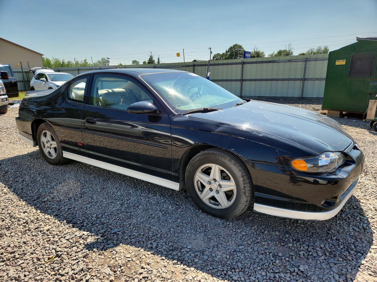 2003 Chevrolet Monte Carlo Ss Black vin: 2G1WX15K039222045