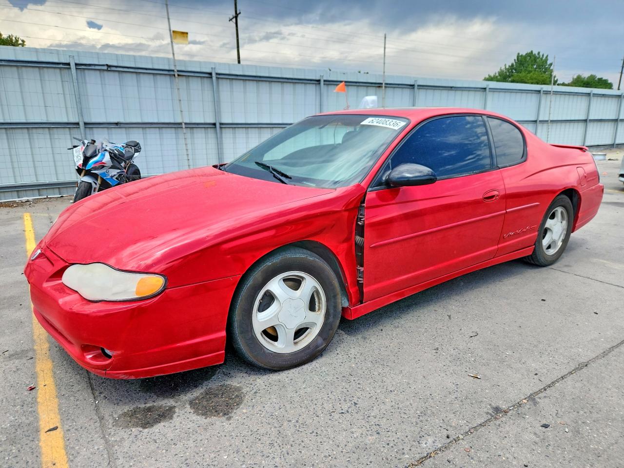 2002 Chevrolet Monte Carlo Ss Red vin: 2G1WX15K129235997