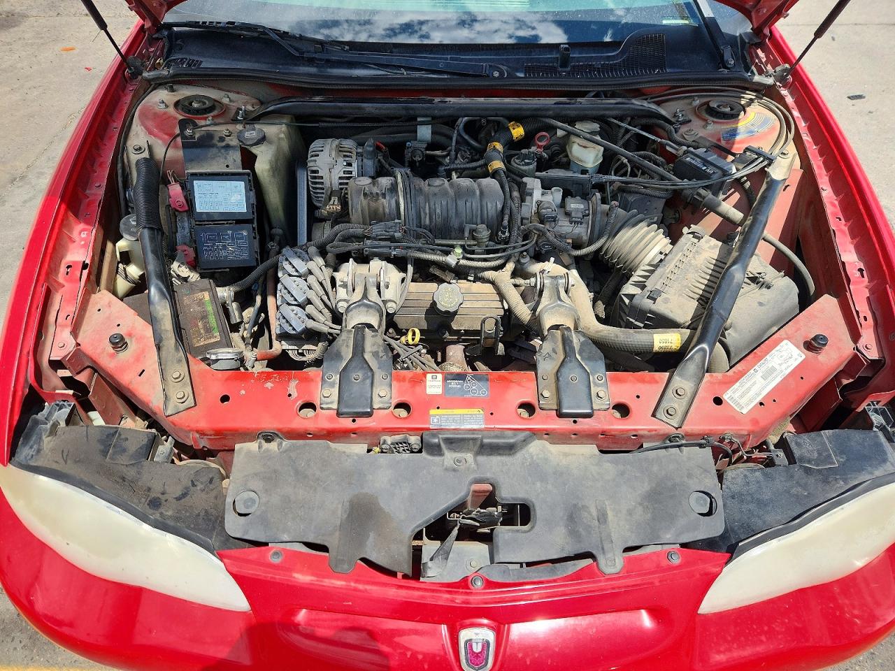 2002 Chevrolet Monte Carlo Ss Red vin: 2G1WX15K129235997