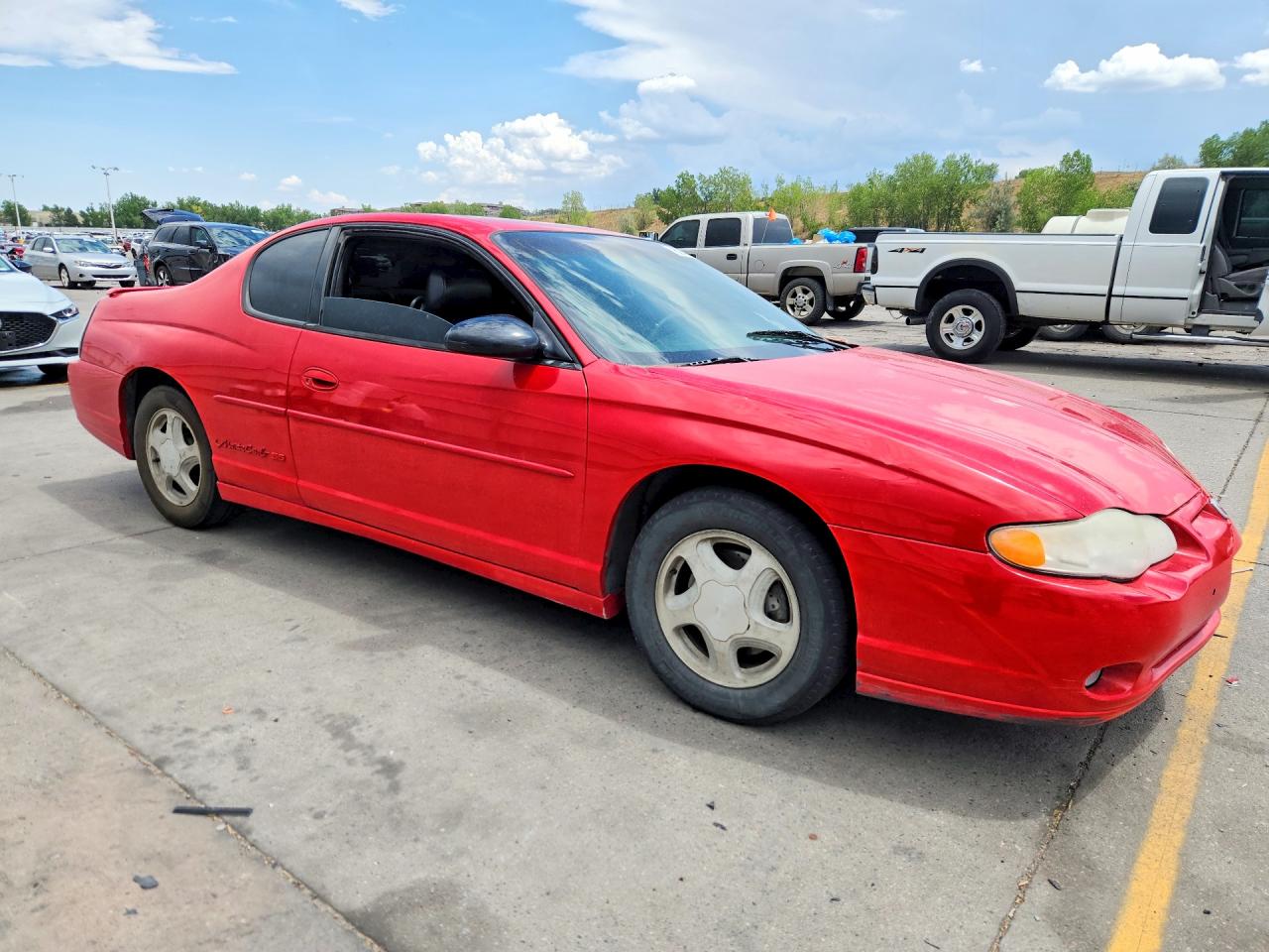 2002 Chevrolet Monte Carlo Ss Red vin: 2G1WX15K129235997