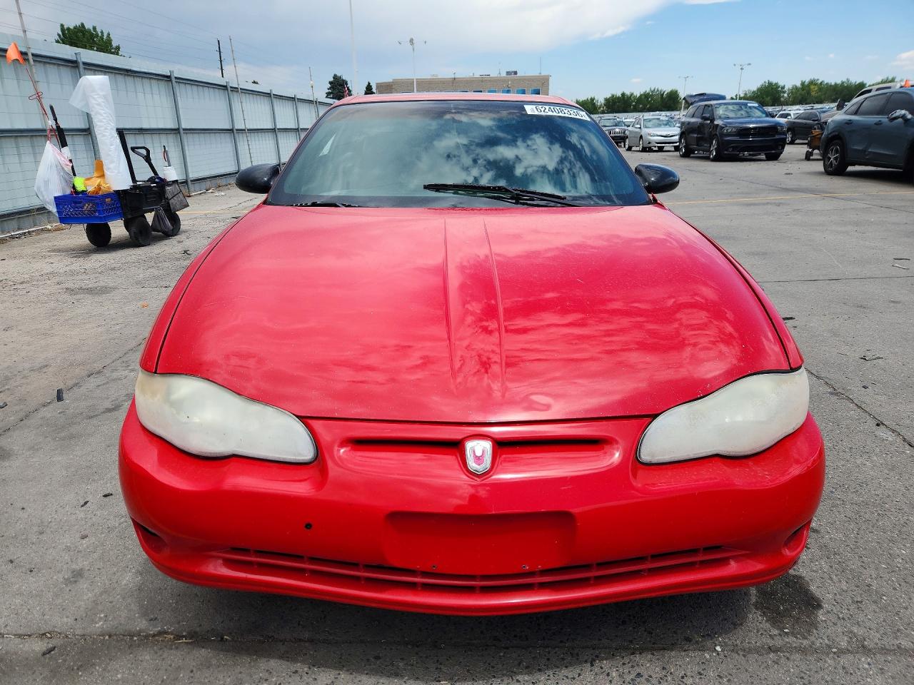 2002 Chevrolet Monte Carlo Ss Red vin: 2G1WX15K129235997