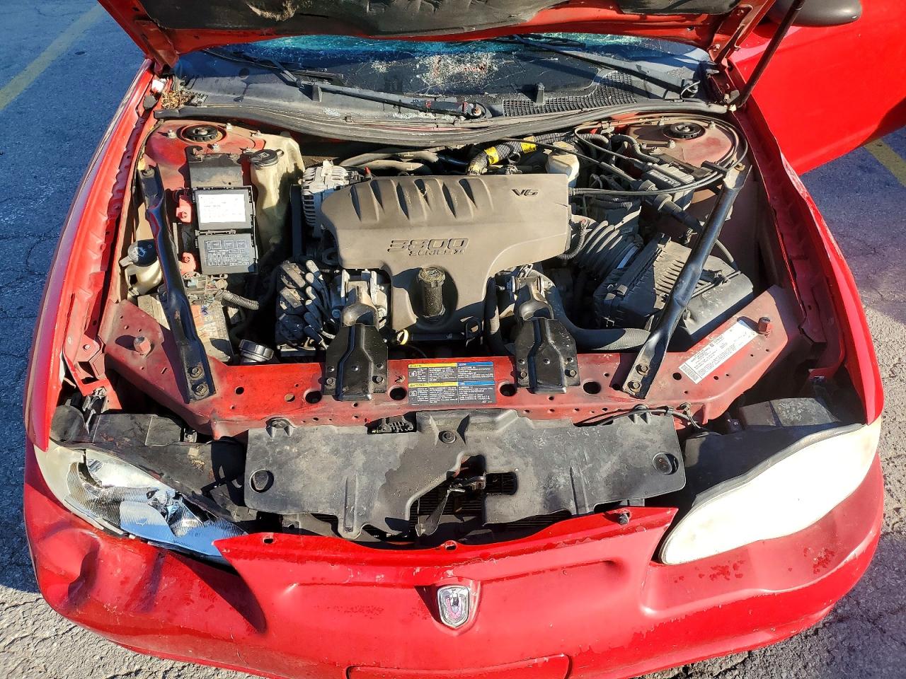 2005 Chevrolet Monte Carlo Lt Red vin: 2G1WX15K159178463