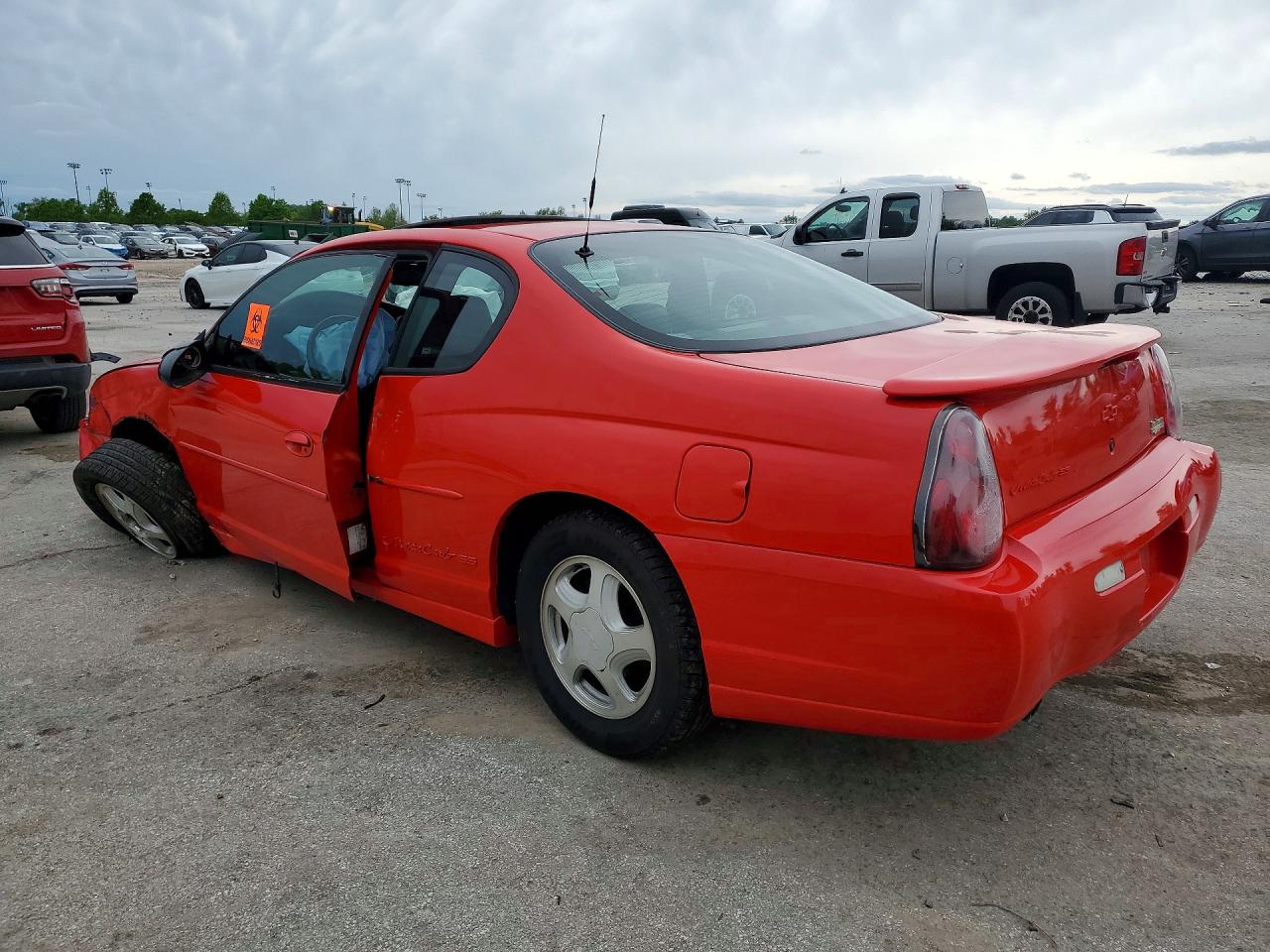 2001 Chevrolet Monte Carlo Ss Red vin: 2G1WX15K219291655