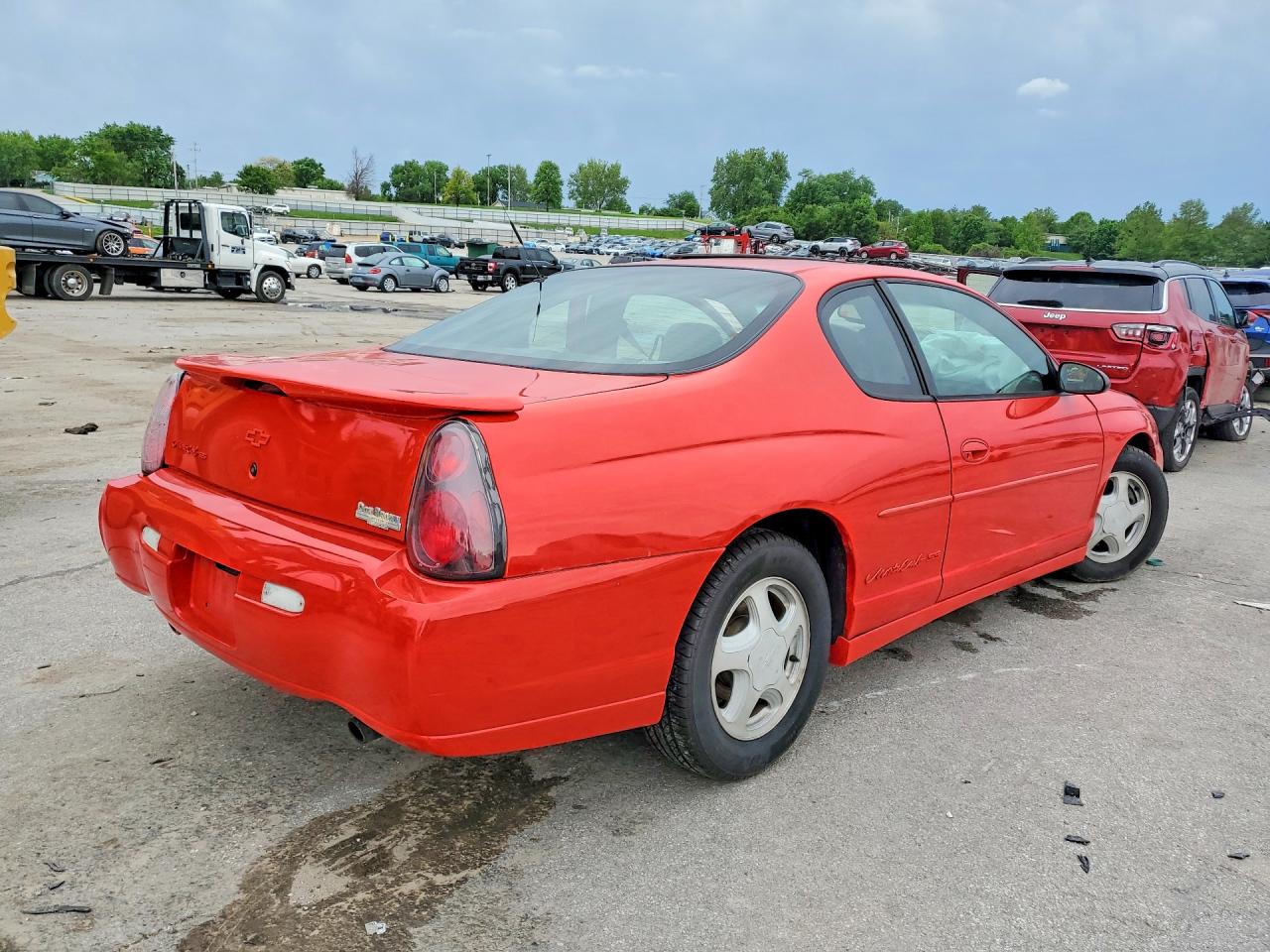 2001 Chevrolet Monte Carlo Ss Red vin: 2G1WX15K219291655