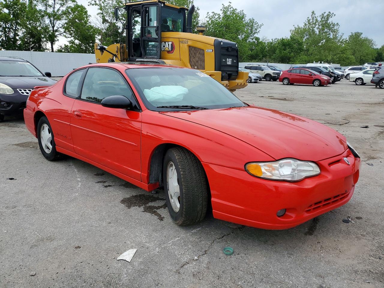 2001 Chevrolet Monte Carlo Ss Red vin: 2G1WX15K219291655