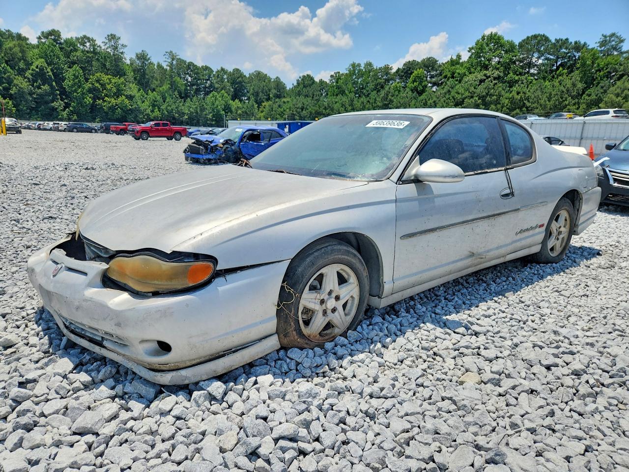 2002 Chevrolet Monte Carlo Ss Silver vin: 2G1WX15K229287610