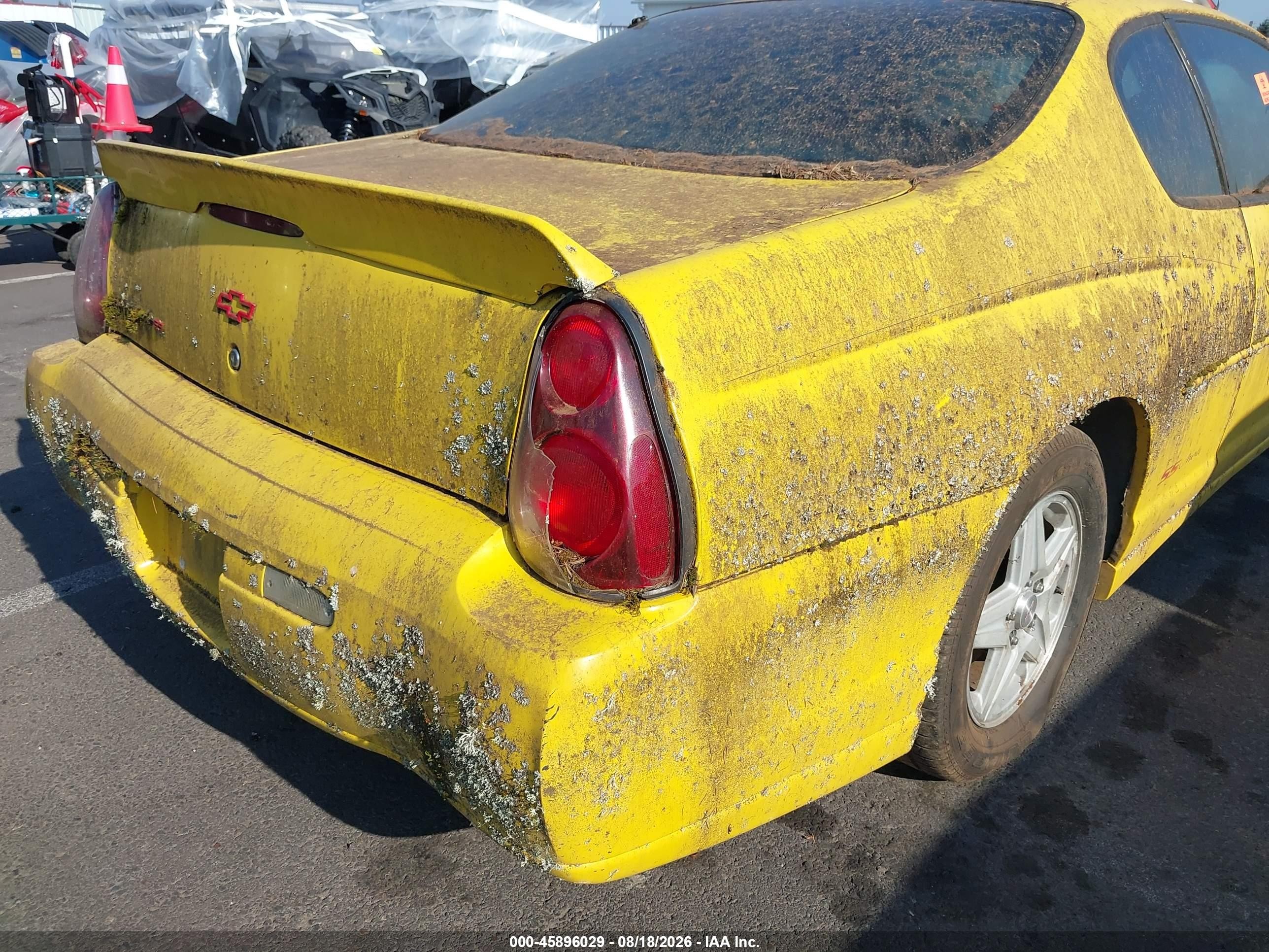 2004 Chevrolet Monte Carlo Ss Yellow vin: 2G1WX15K249208178