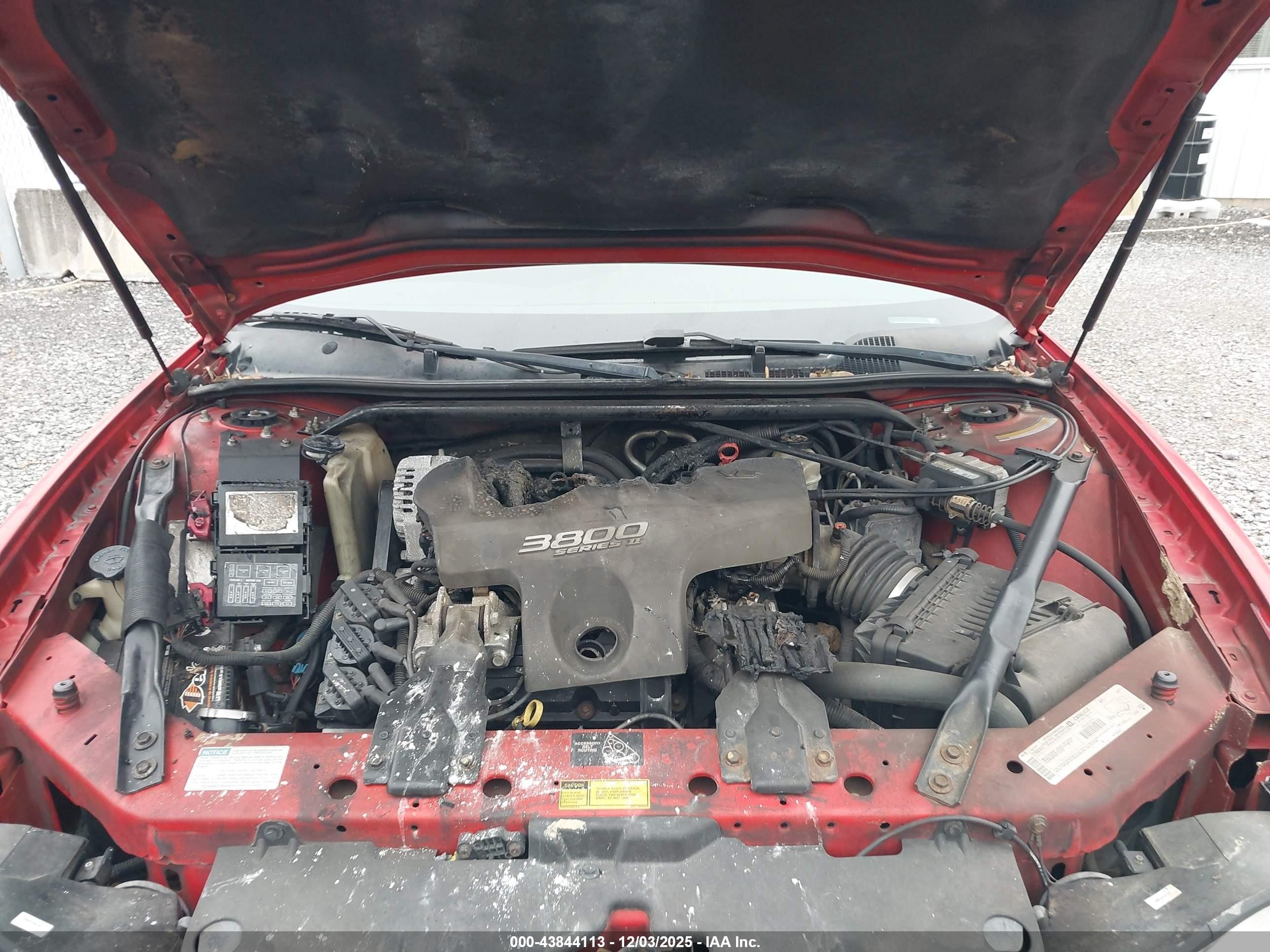 2001 Chevrolet Monte Carlo Ss Red vin: 2G1WX15K419107171
