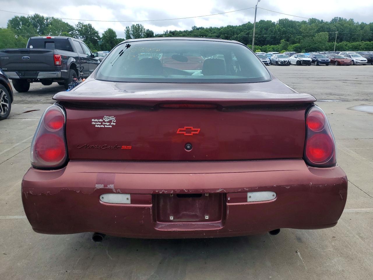 2001 Chevrolet Monte Carlo Ss Burgundy vin: 2G1WX15K619187024