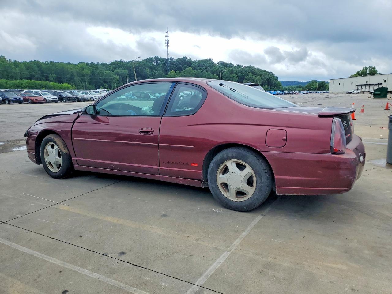 2001 Chevrolet Monte Carlo Ss Burgundy vin: 2G1WX15K619187024