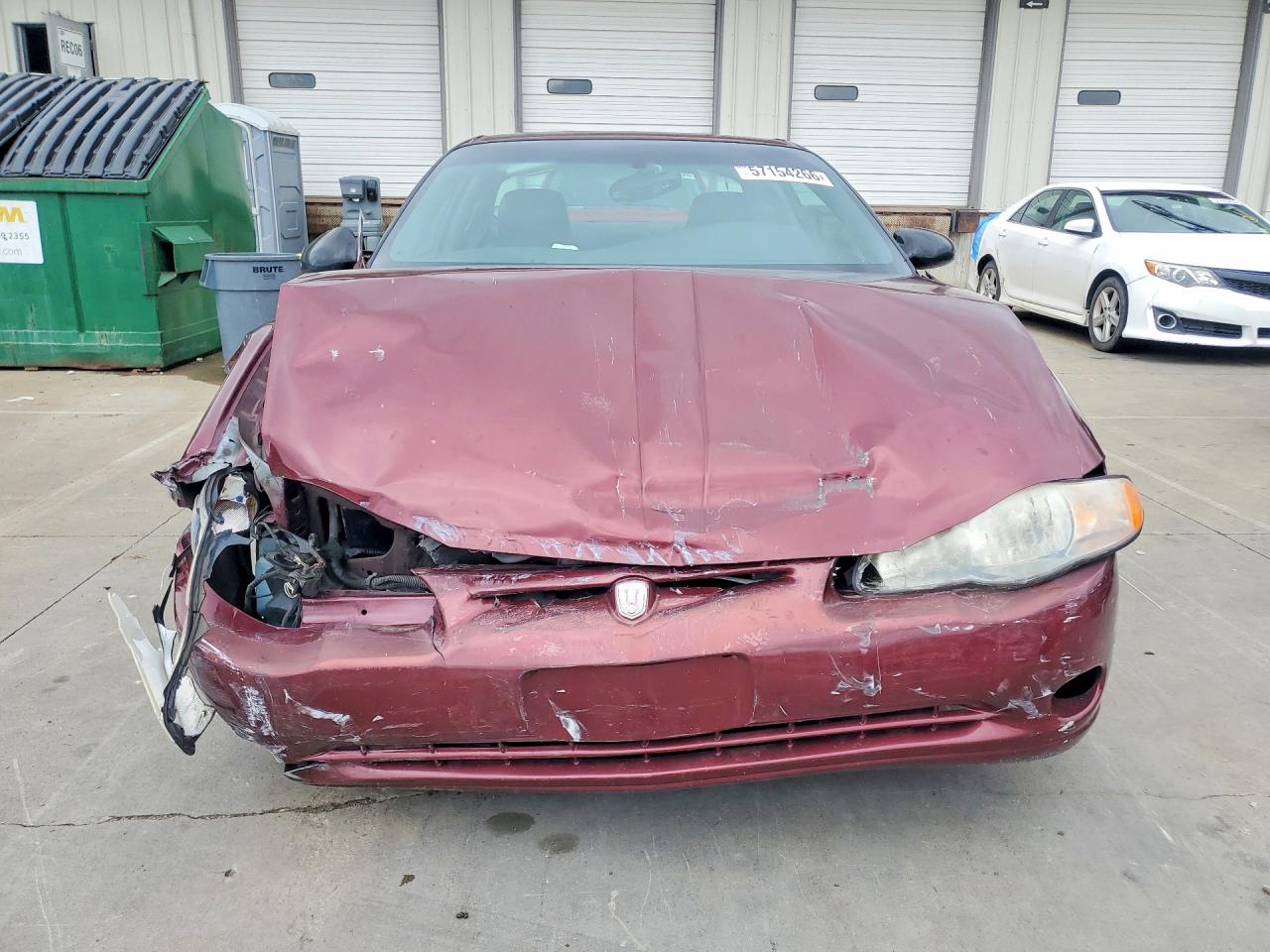 2001 Chevrolet Monte Carlo Ss Burgundy vin: 2G1WX15K619187024