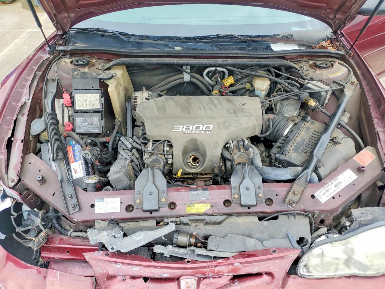 2001 Chevrolet Monte Carlo Ss Burgundy vin: 2G1WX15K619187024
