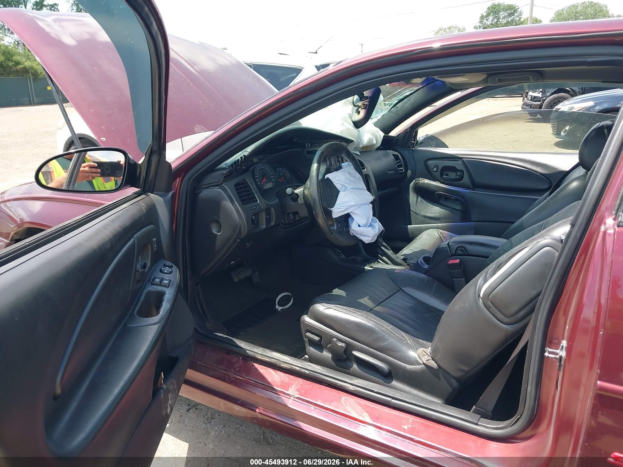 2002 Chevrolet Monte Carlo Ss Maroon vin: 2G1WX15K629373468