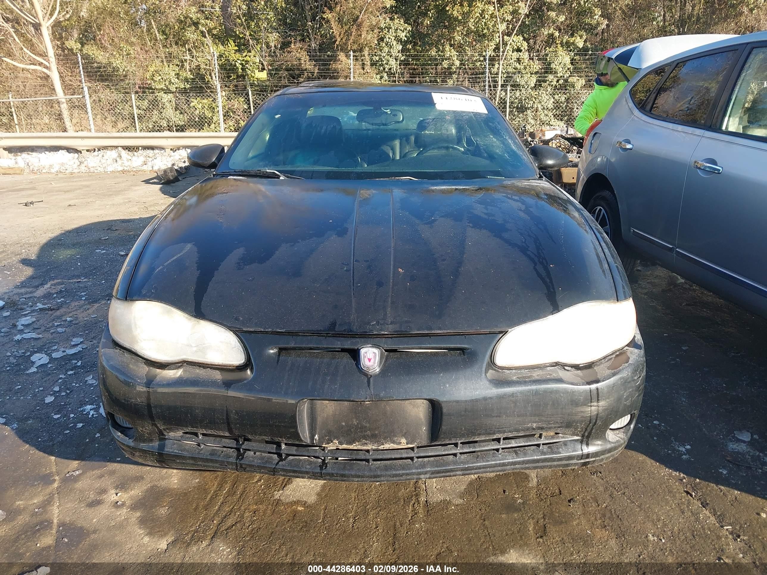 2001 Chevrolet Monte Carlo Ss Black vin: 2G1WX15K719186111