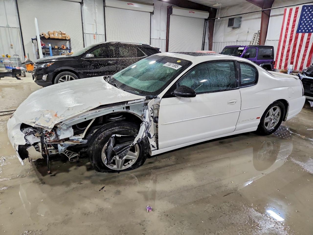 2001 Chevrolet Monte Carlo Ss White vin: 2G1WX15K719262684