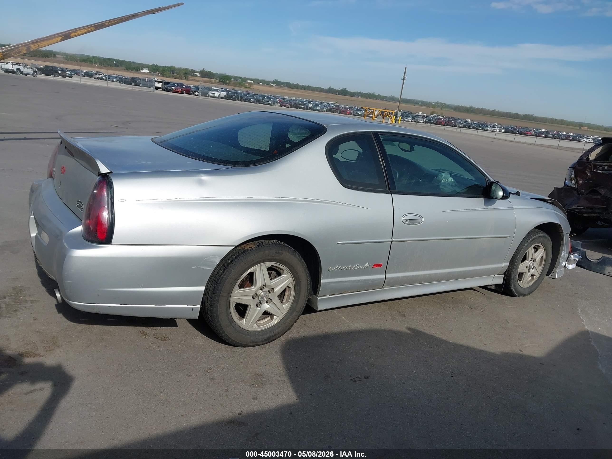 2002 Chevrolet Monte Carlo Ss Silver vin: 2G1WX15K729121583
