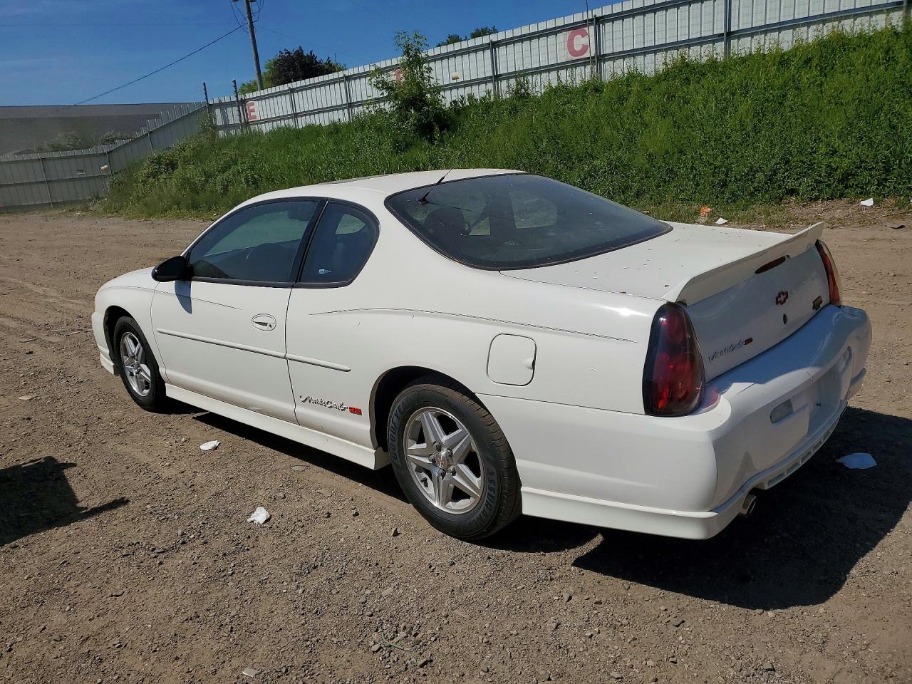 2002 Chevrolet Monte Carlo Ss White vin: 2G1WX15K729145284