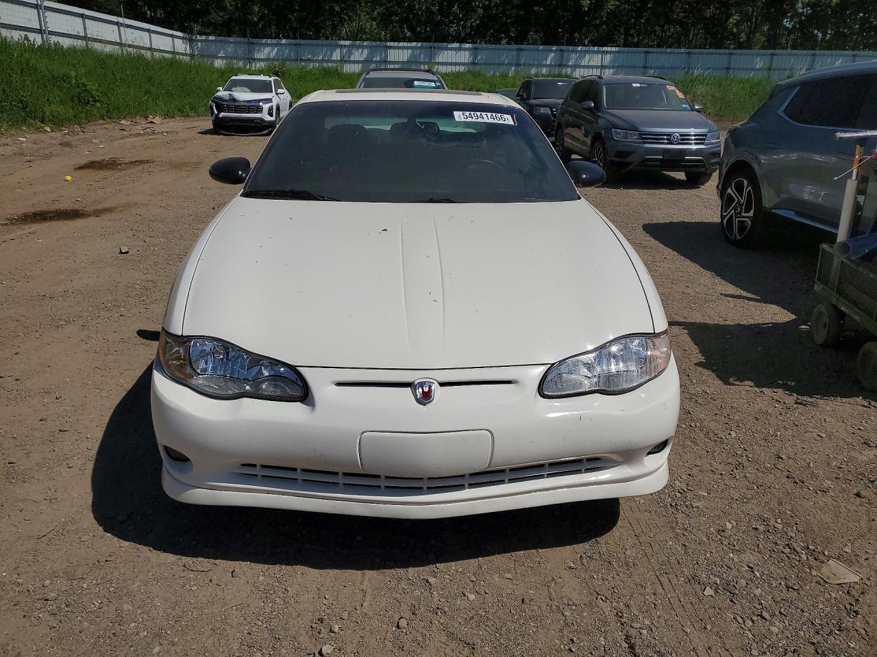 2002 Chevrolet Monte Carlo Ss White vin: 2G1WX15K729145284