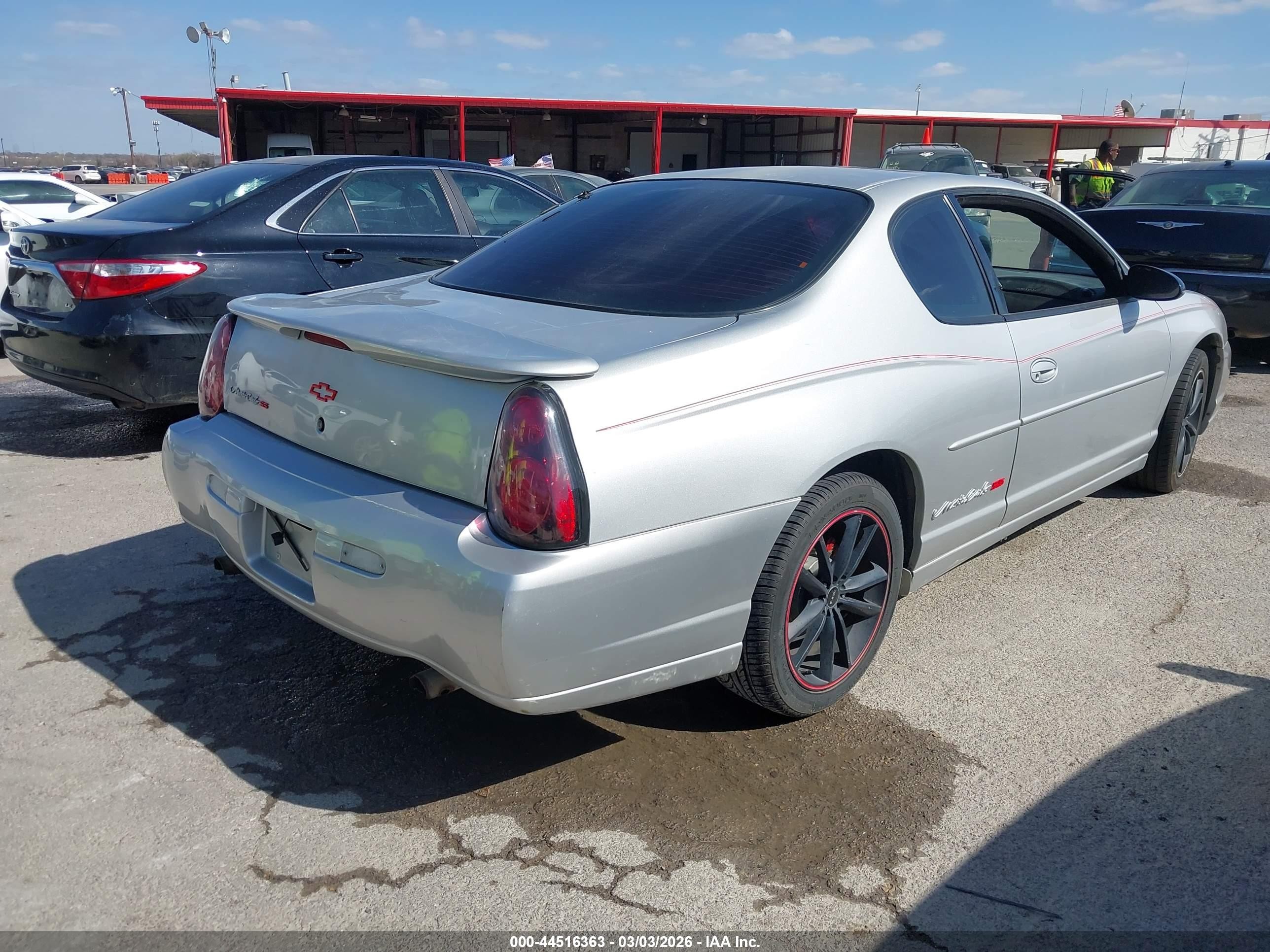 2001 Chevrolet Monte Carlo Ss Silver vin: 2G1WX15KX19166287
