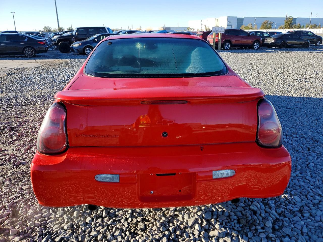 2001 Chevrolet Monte Carlo Ss Red vin: 2G1WX15KX19329293