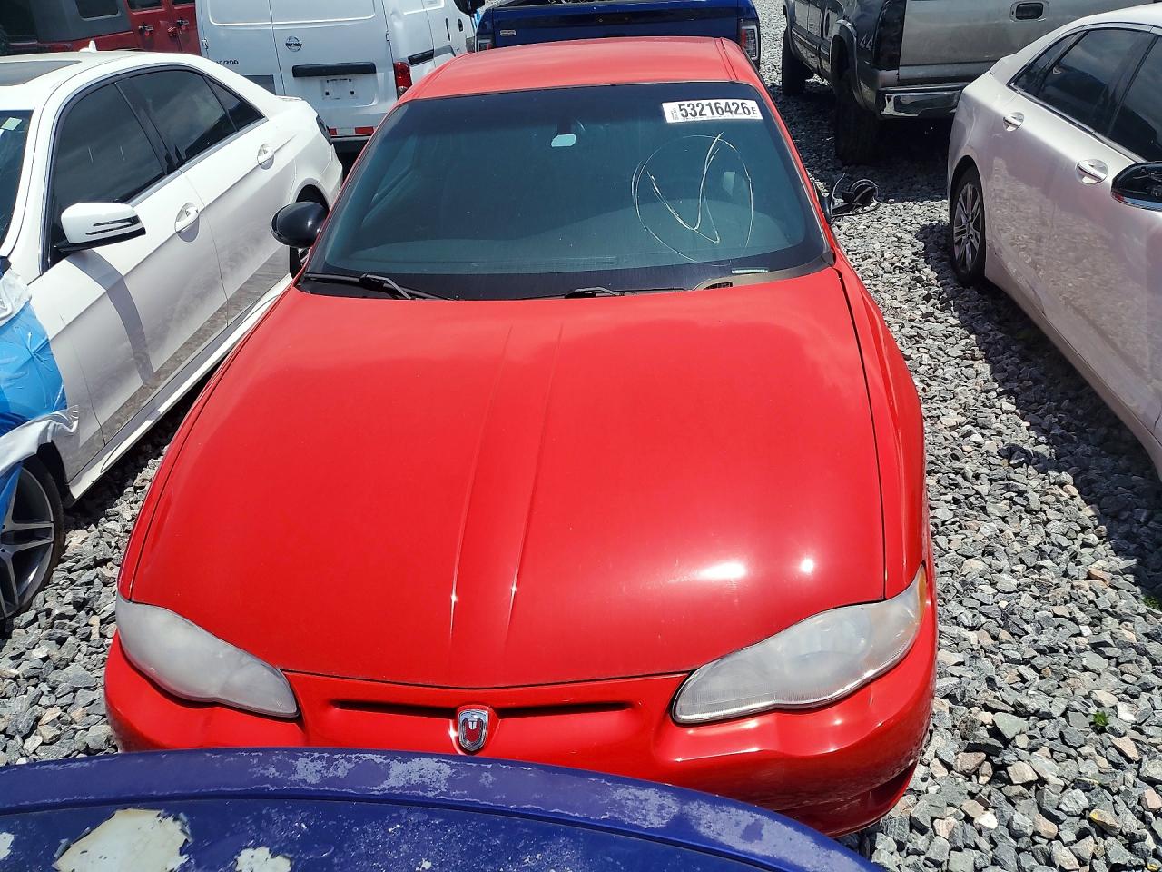 2001 Chevrolet Monte Carlo Ss Red vin: 2G1WX15KX19329293