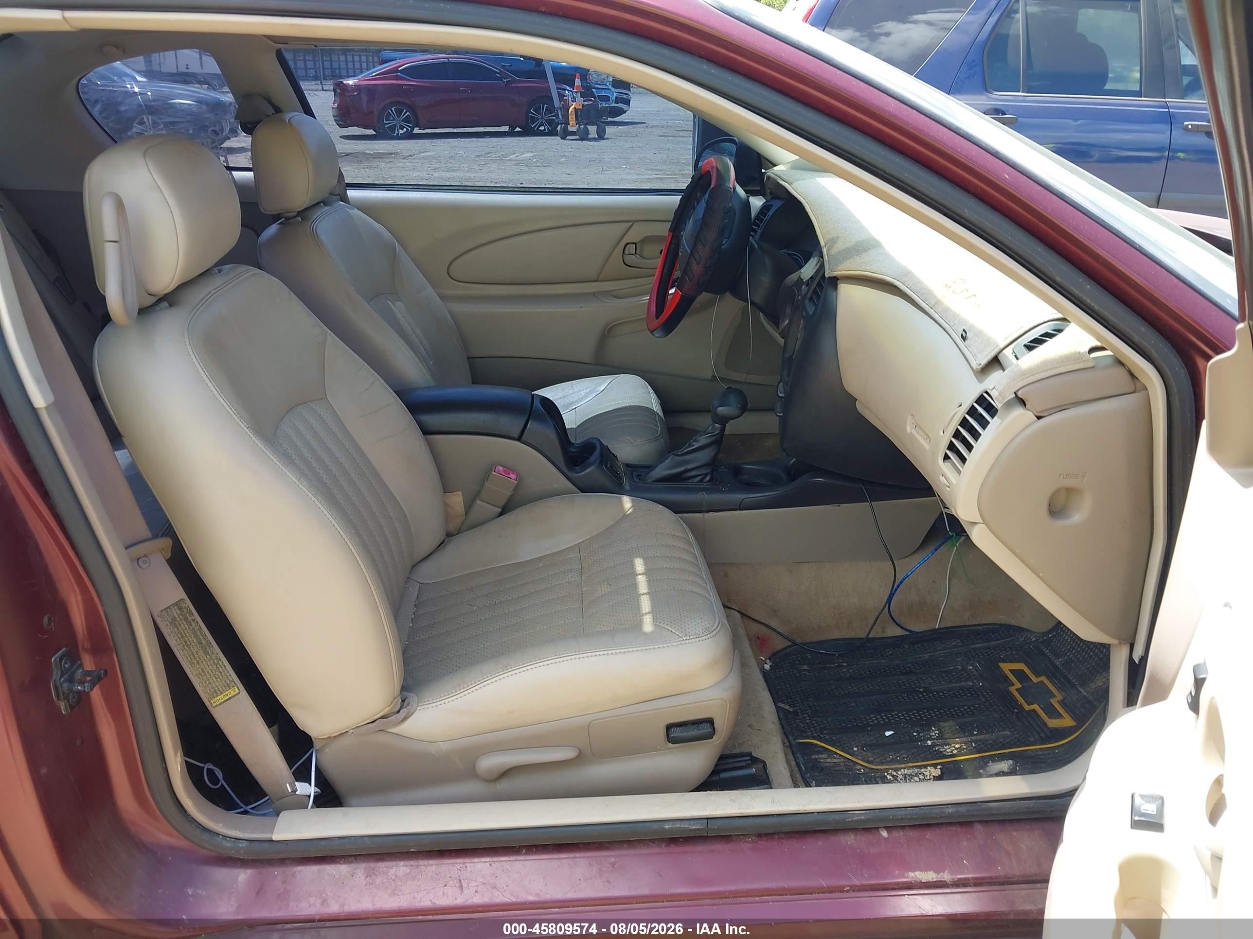 2001 Chevrolet Monte Carlo Ss Maroon vin: 2G1WX15KX19344649
