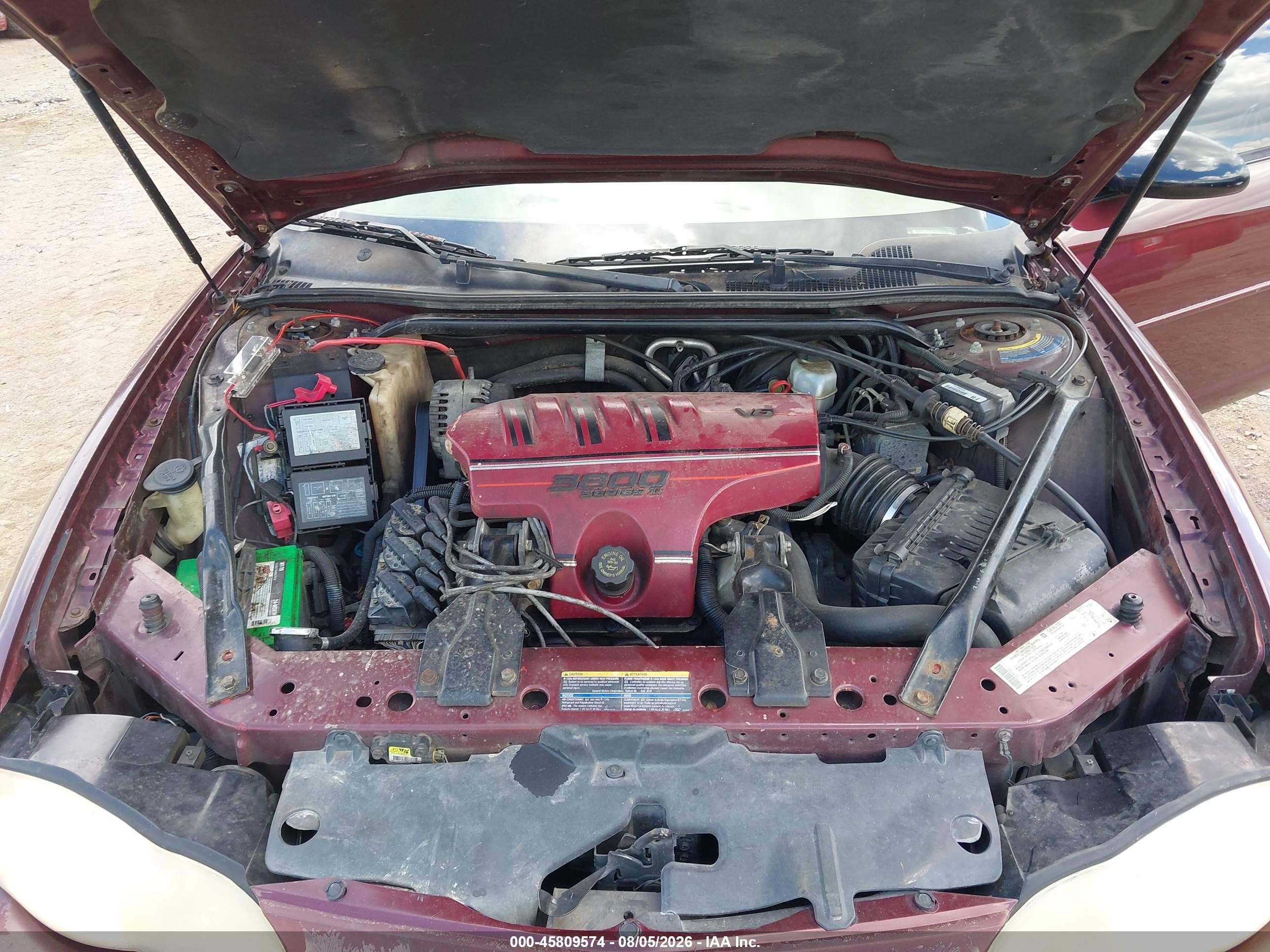 2001 Chevrolet Monte Carlo Ss Maroon vin: 2G1WX15KX19344649