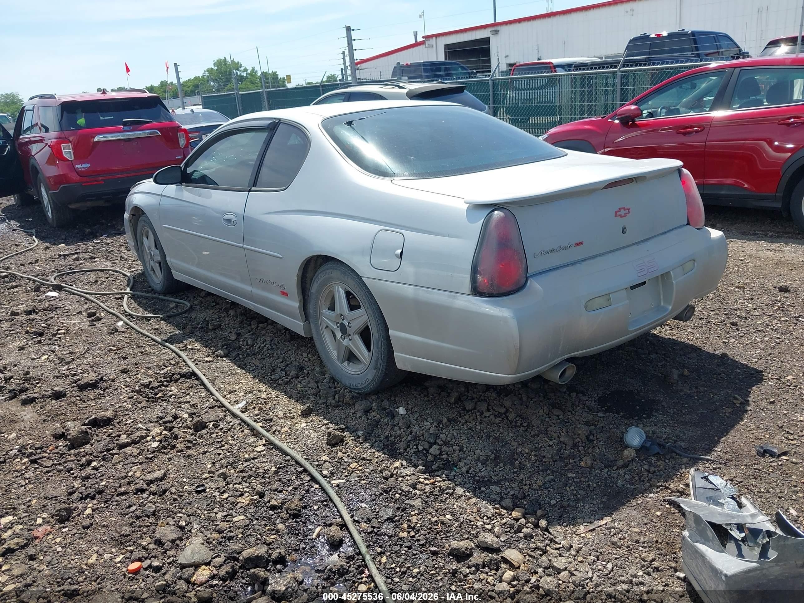 2002 Chevrolet Monte Carlo Ss Silver vin: 2G1WX15KX29248778